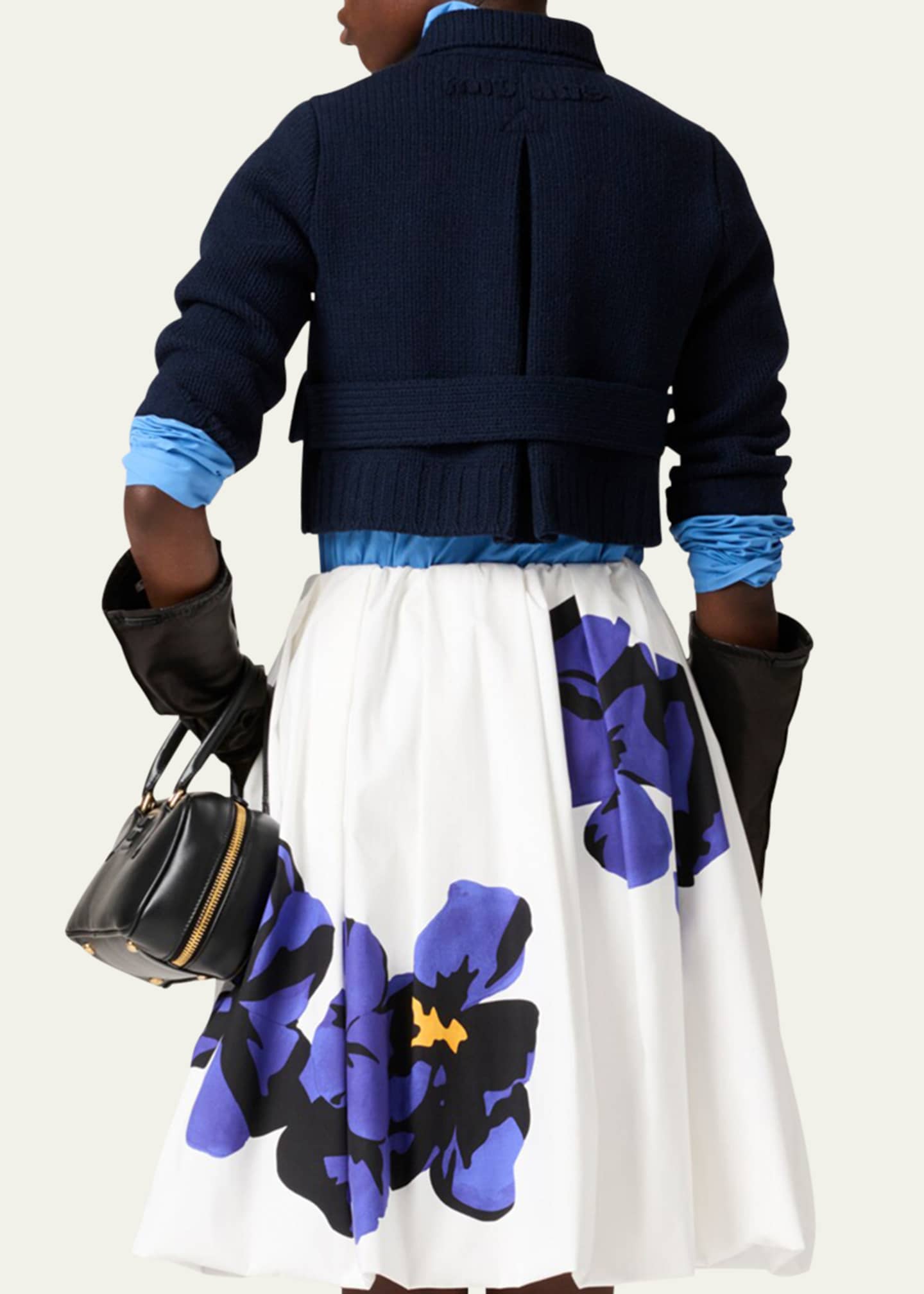 Miu Miu Double Breasted Wool Cropped Jacket - Bergdorf Goodman