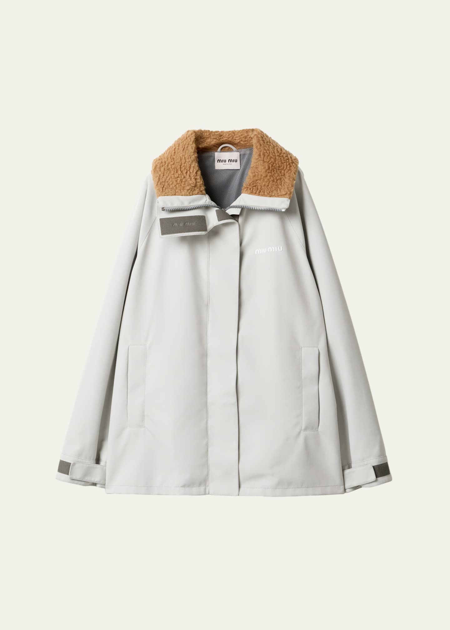 Miu miu shearling coat hotsell