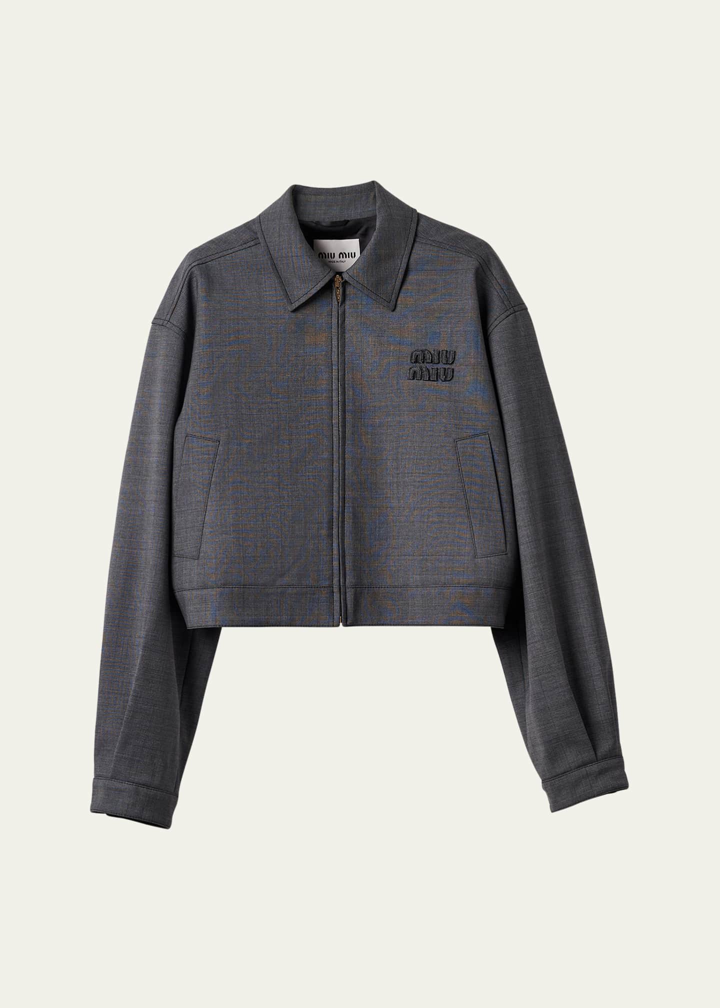 Miu Miu zip-up Jacket | Blue | FARFETCH