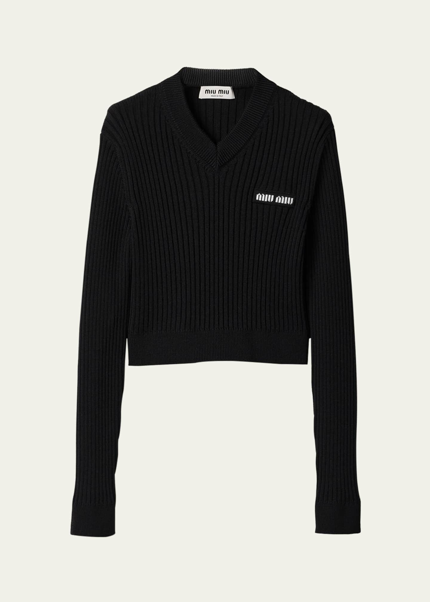 Miu miu cropped sweater clearance