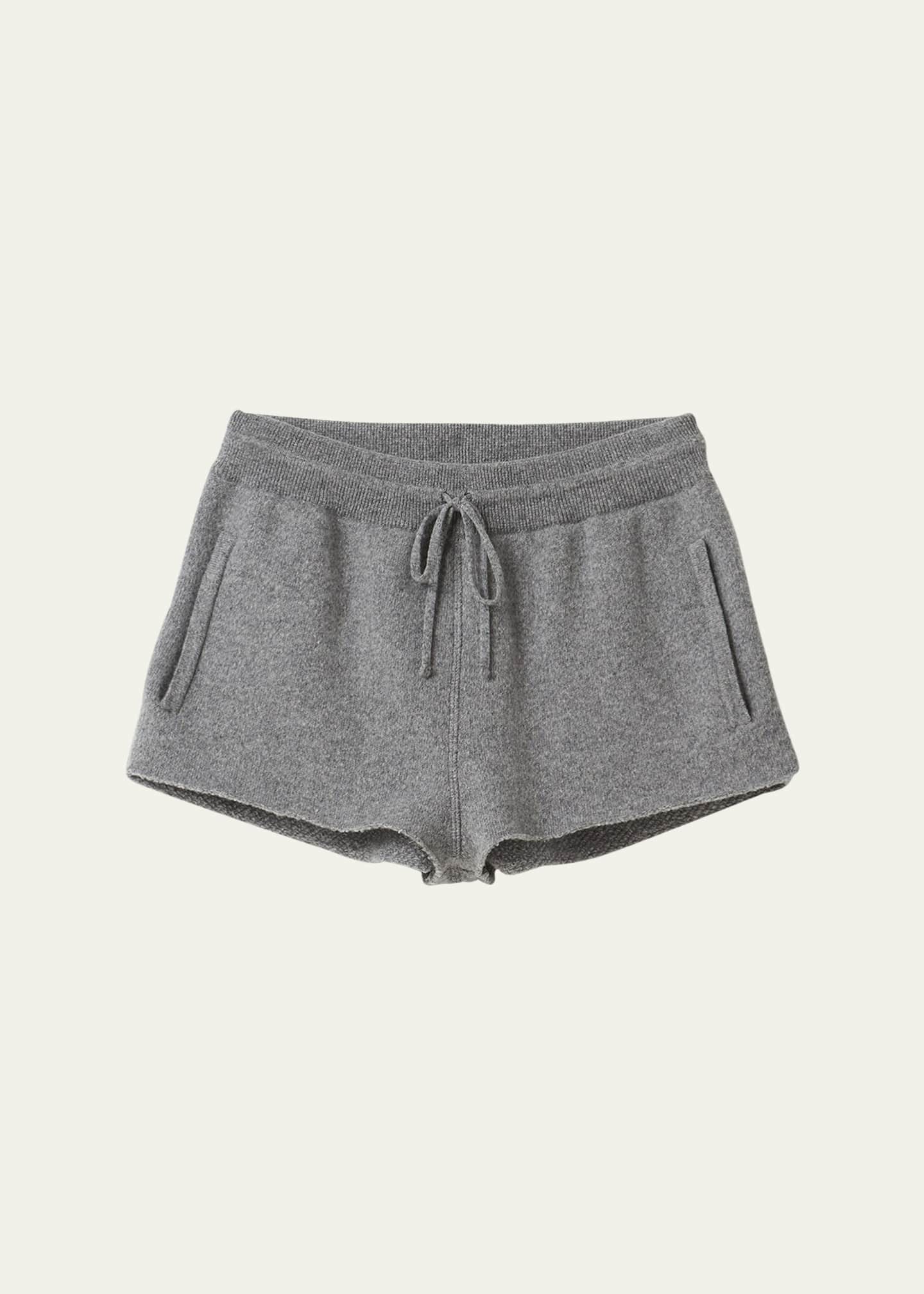 Miu Miu Logo Mini Shorts With Elastic Waistband And Tie Image 1 of 3