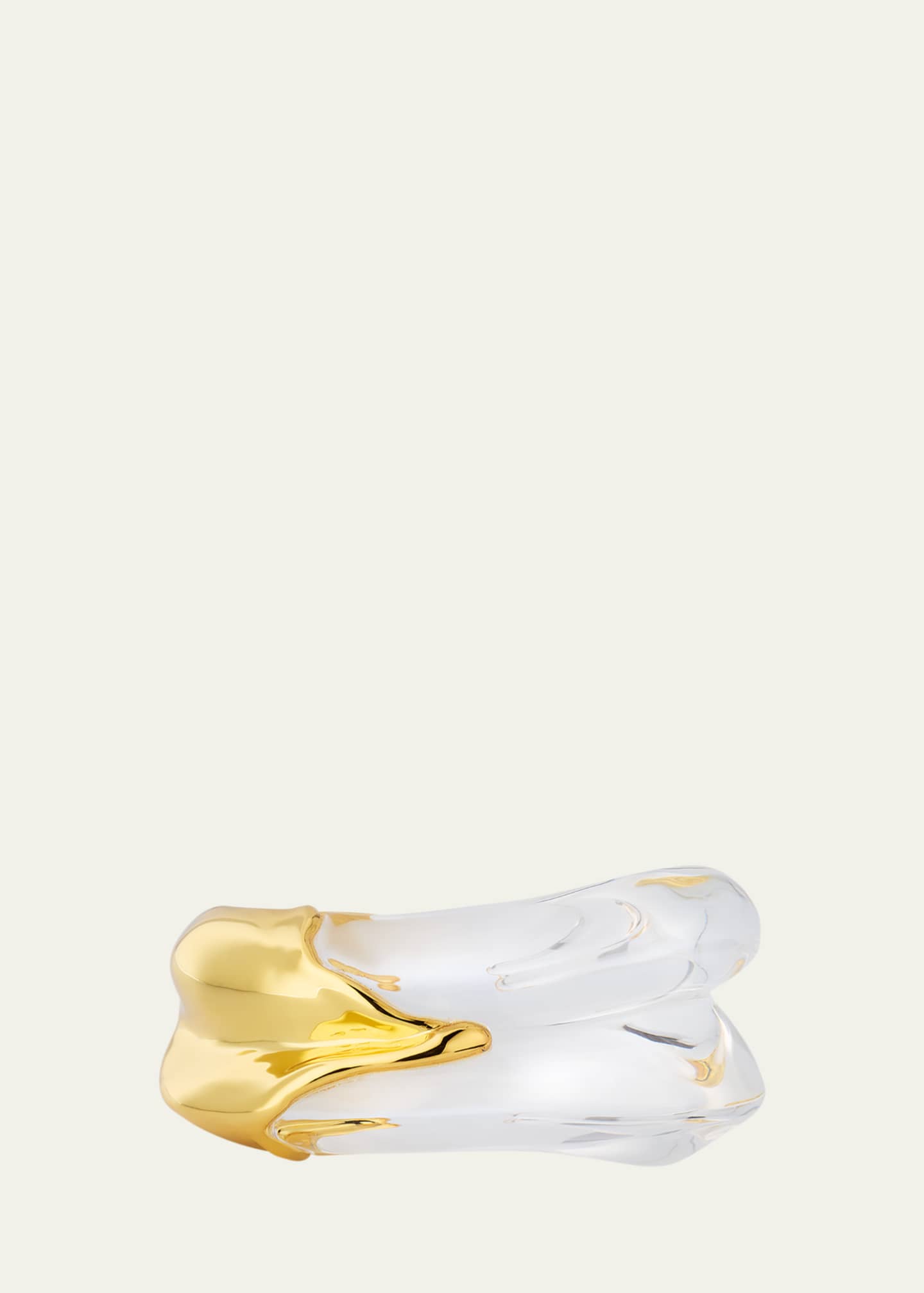 Alexis Bittar Liquid Lucite Wave Hinged Cuff Image 1 of 4