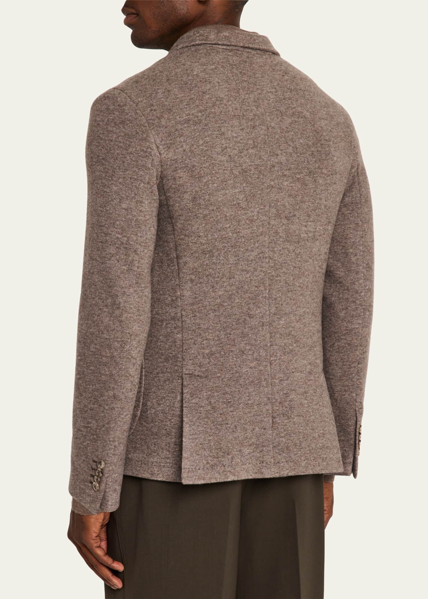 Fedeli Men's Double-Faced Cashmere Sport Coat Image 3 of 8