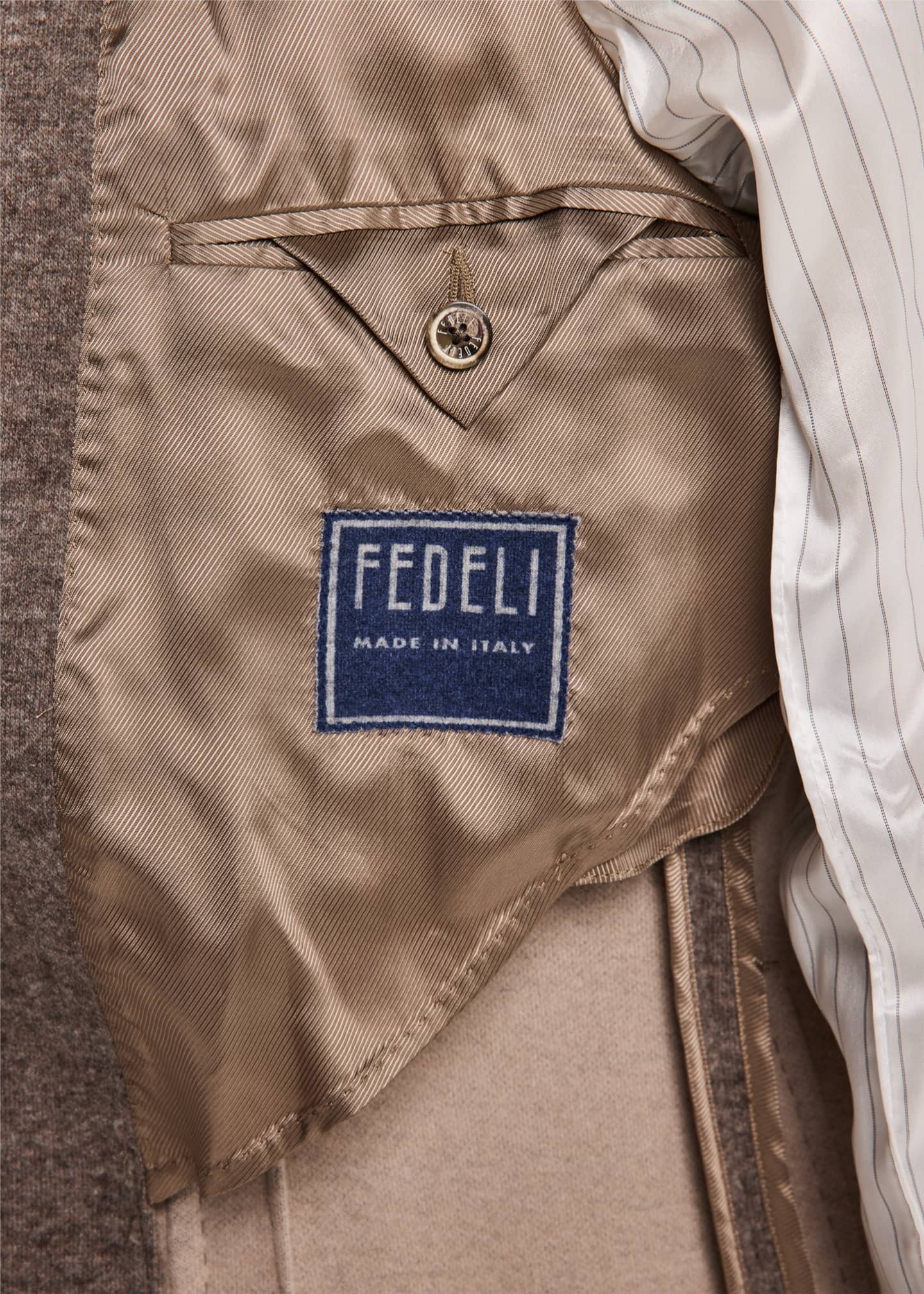 Fedeli Men's Double-Faced Cashmere Sport Coat Image 6 of 8