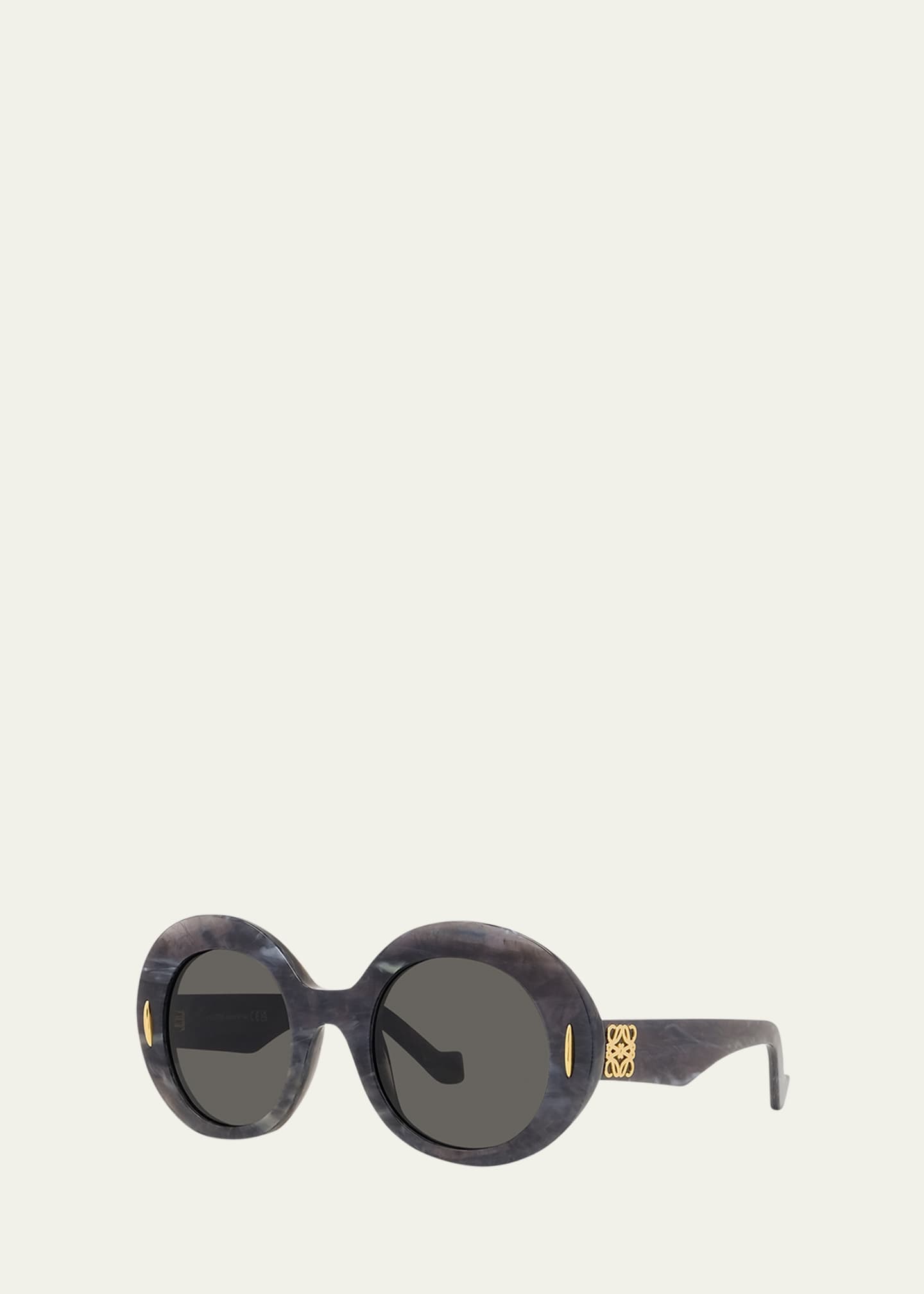 Loewe Oval Acetate Sunglasses W/ Anagram - Bergdorf Goodman