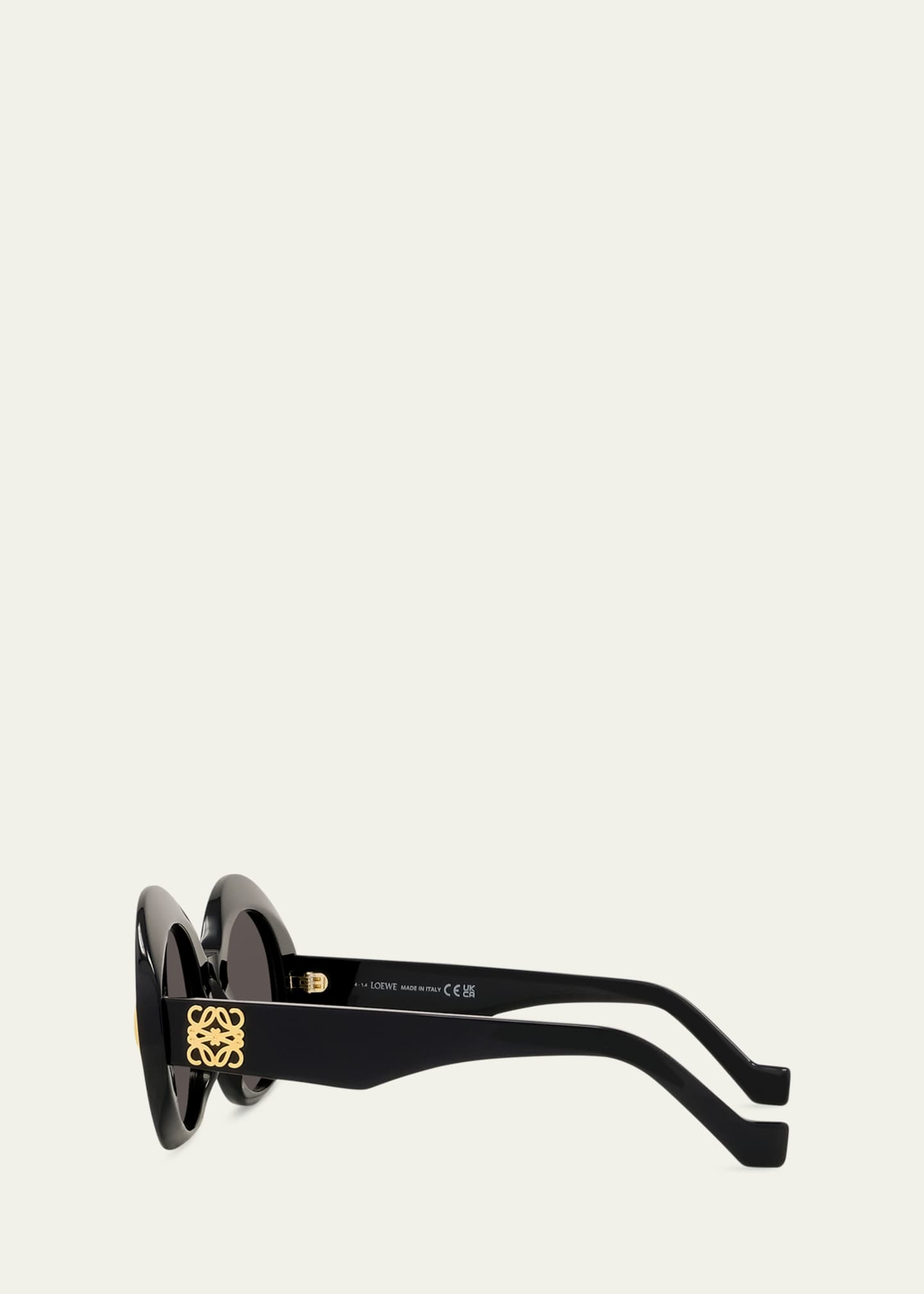 Loewe Oval Acetate Sunglasses W/ Anagram Image 3 of 3