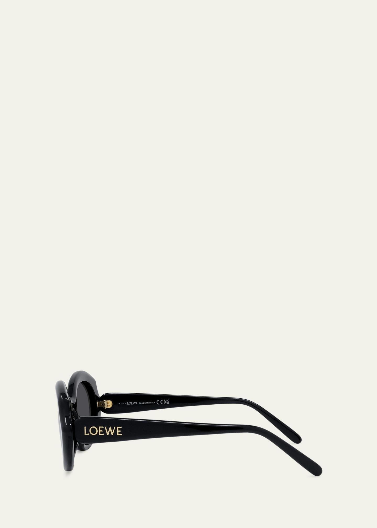 Loewe Round Slim Acetate Sunglasses - Bergdorf Goodman