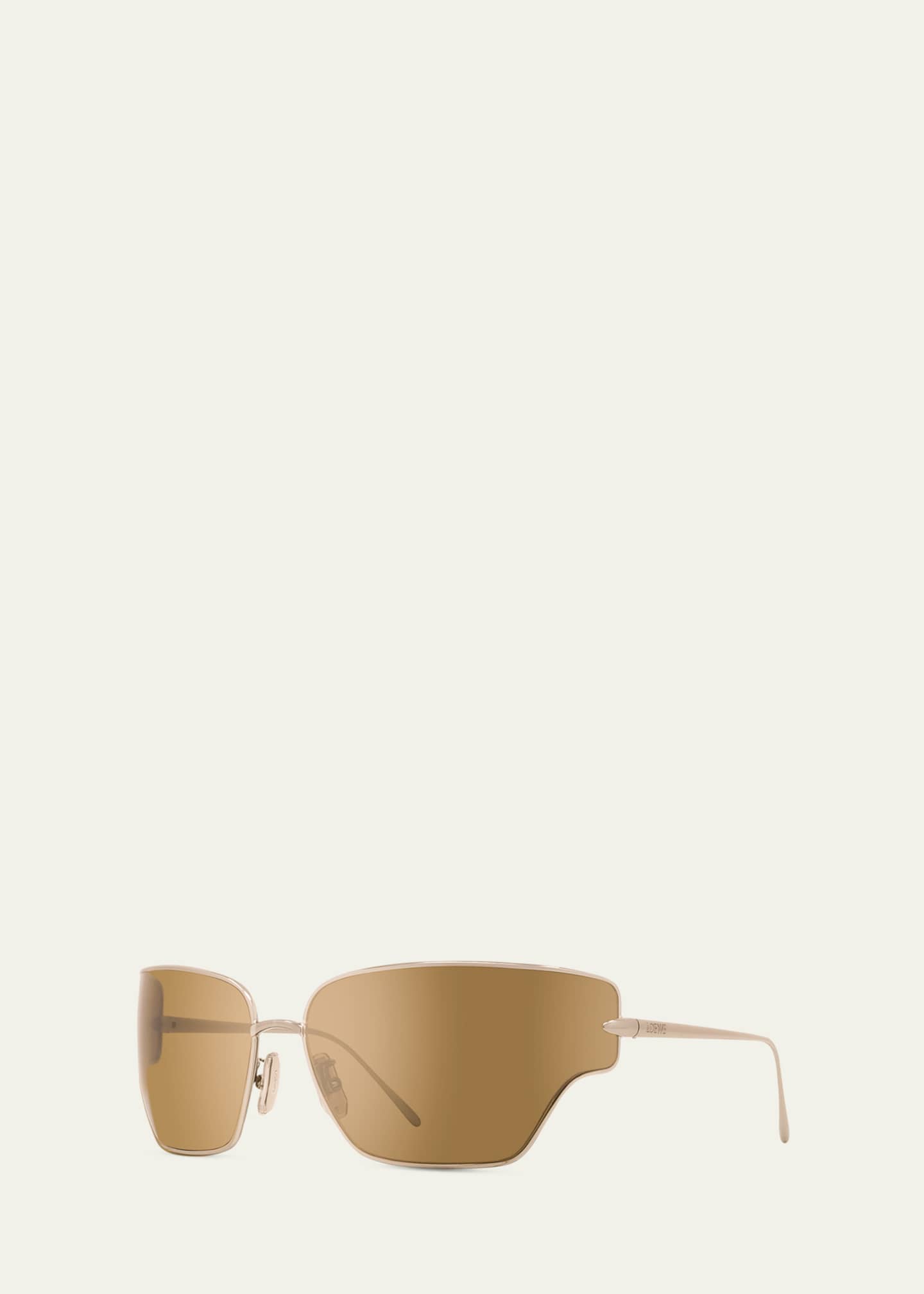Loewe Signature Metal & Nylon Shield Sunglasses Image 2 of 3