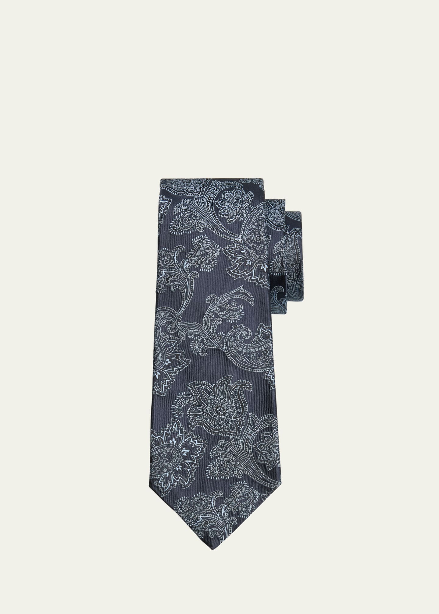 Kiton Men's Paisley Silk Tie