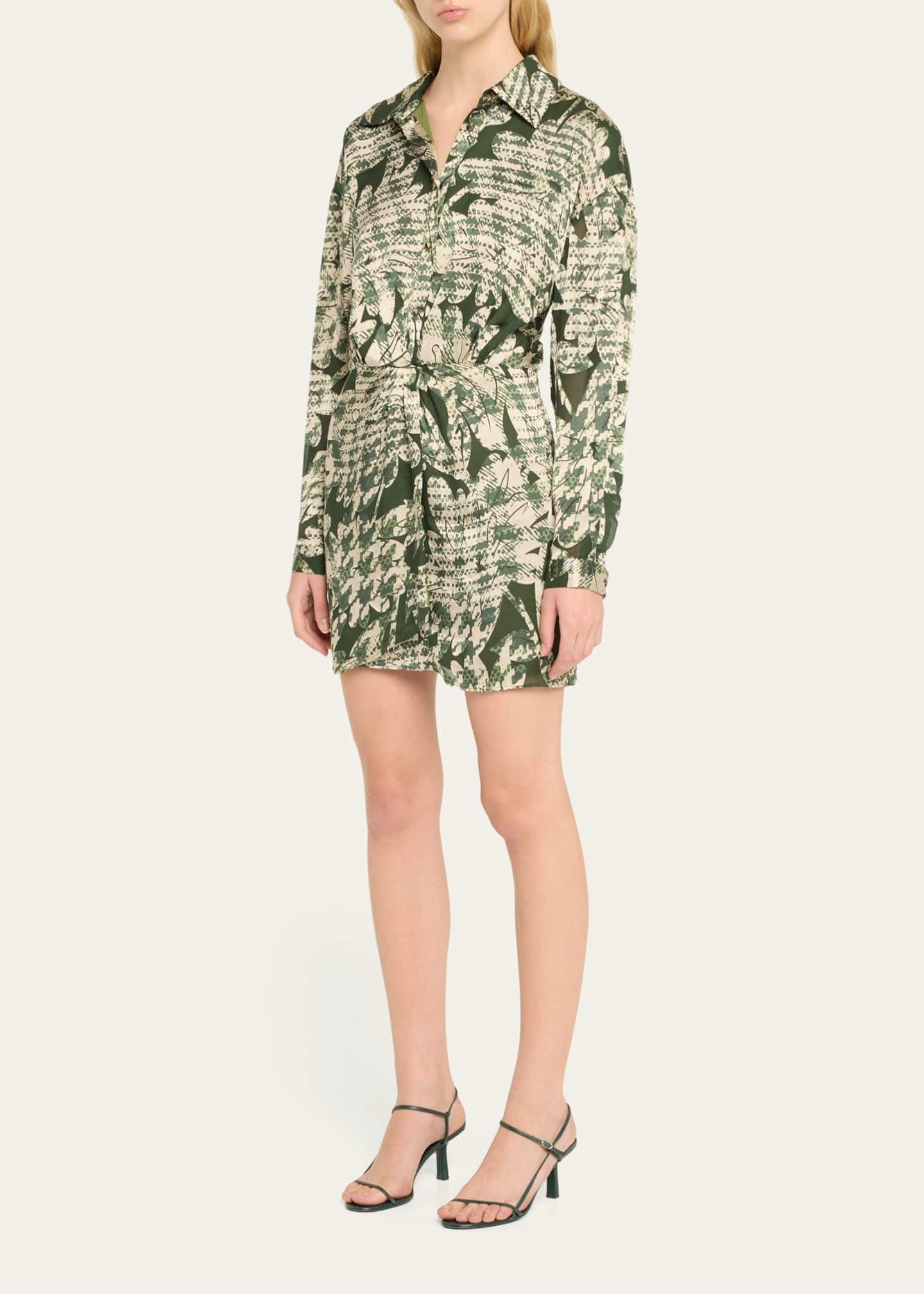 Ramy Brook Palmer Satin Mini Dress - Bergdorf Goodman