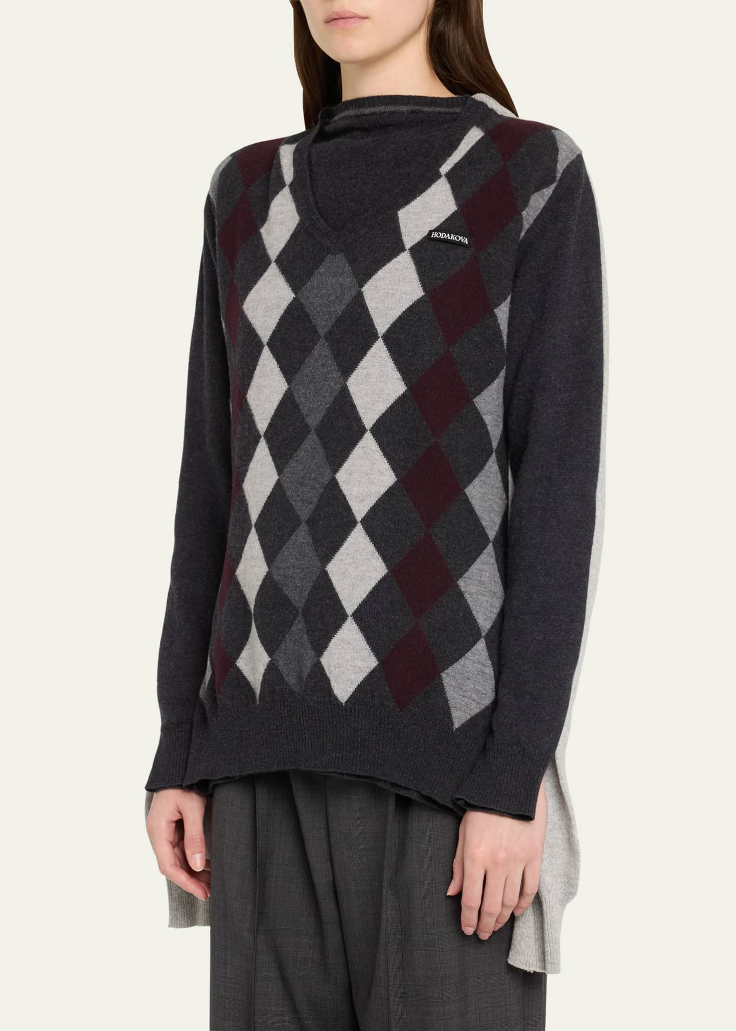HODAKOVA Knitted Double Sweater Image 4 of 5