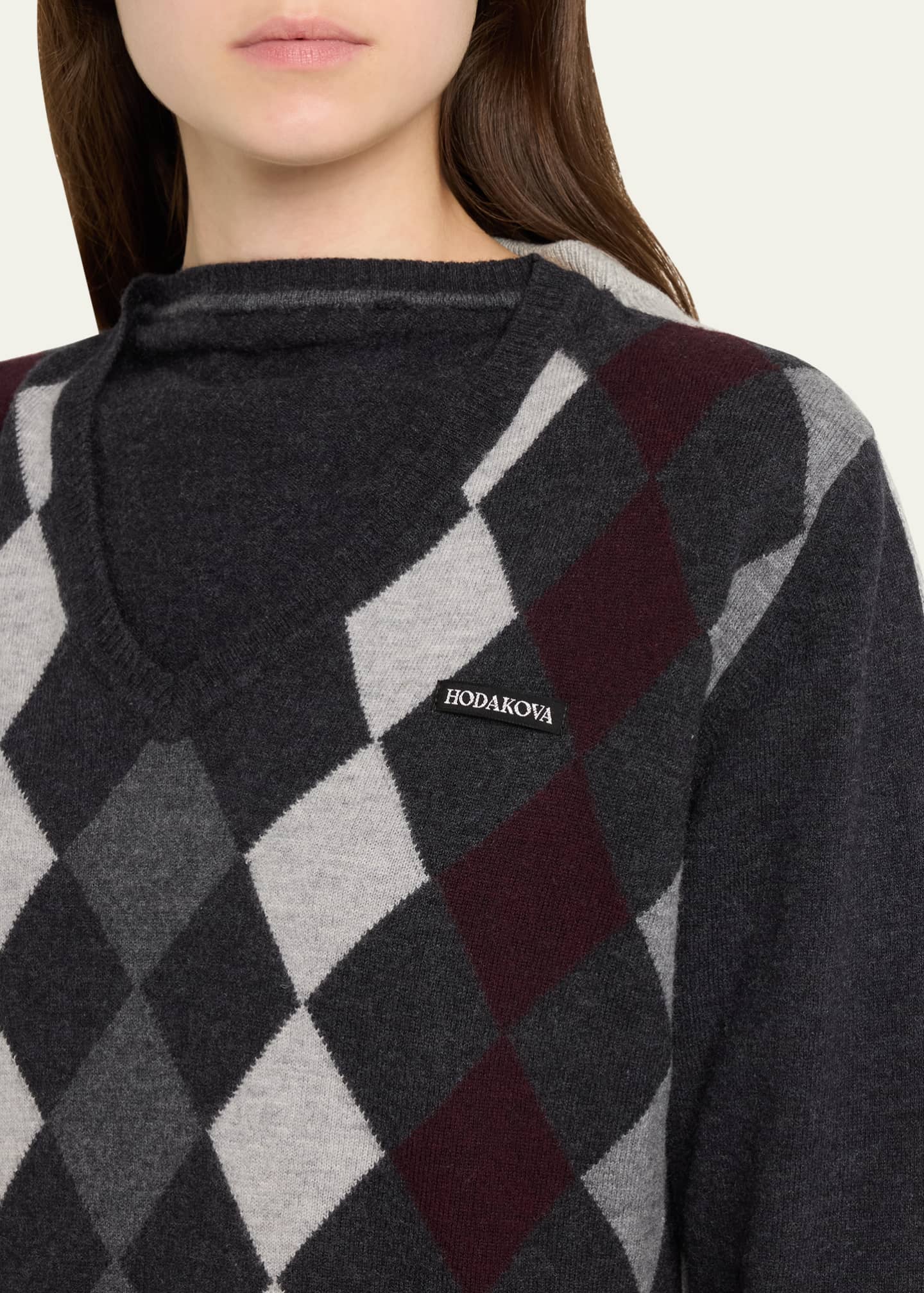 HODAKOVA Knitted Double Sweater Image 5 of 5