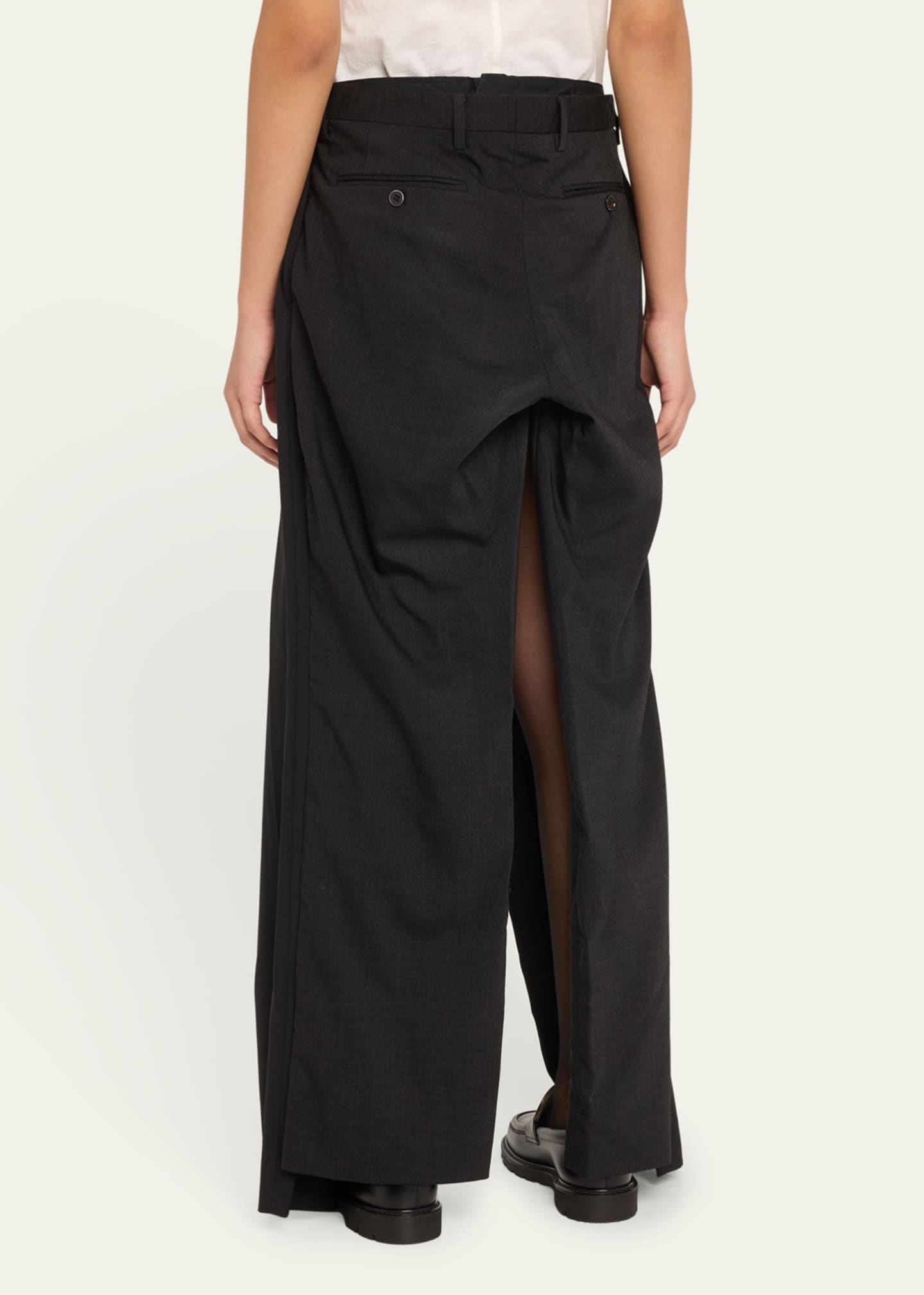 HODAKOVA Double Suit Tapered Wool Pants Image 3 of 5