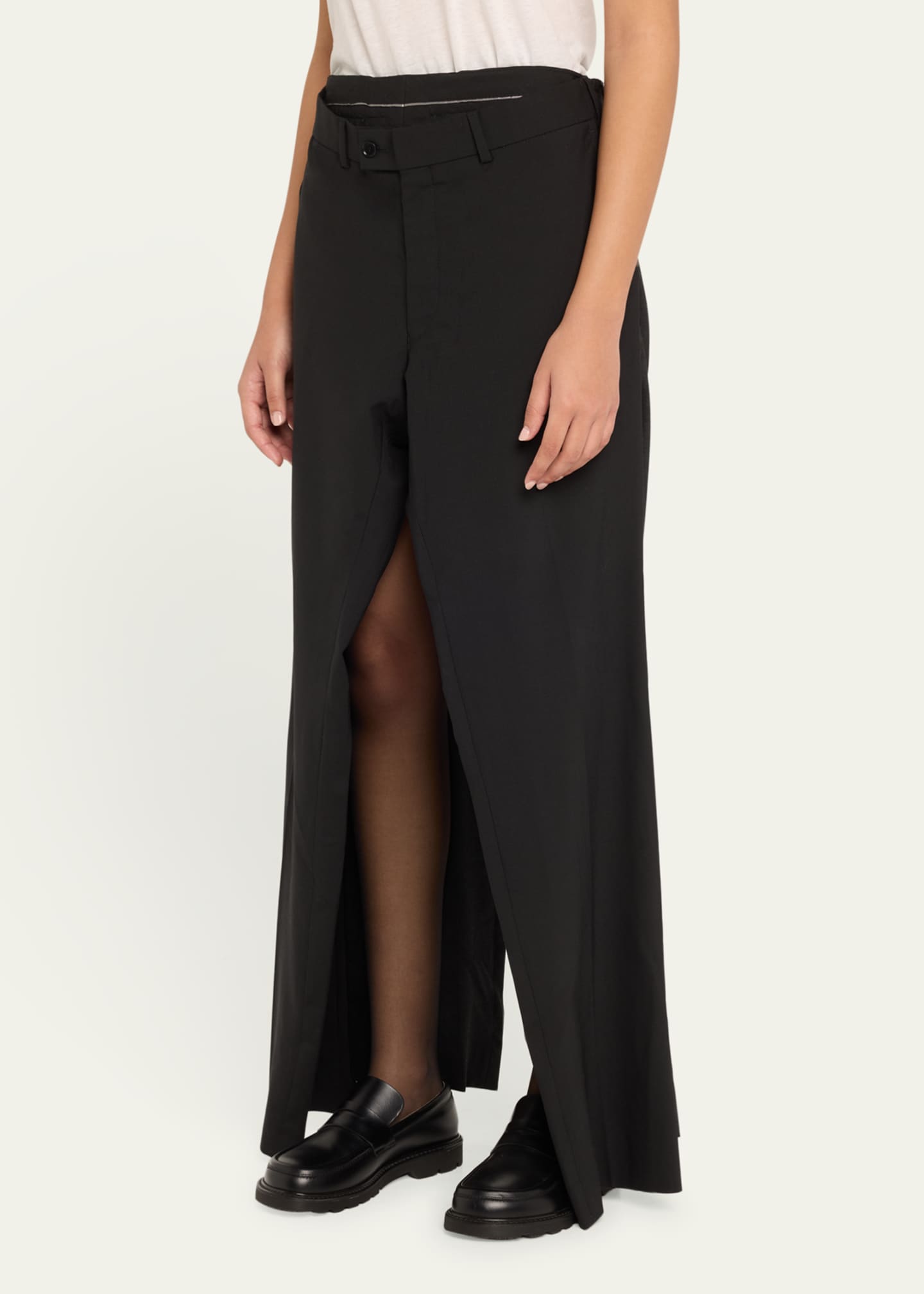 HODAKOVA Double Suit Tapered Wool Pants Image 4 of 5