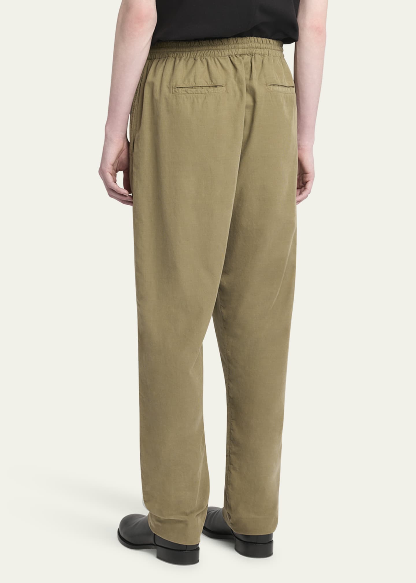 THE ROW Men's Baby Corduroy Elastic-Waist Pants Image 3 of 5