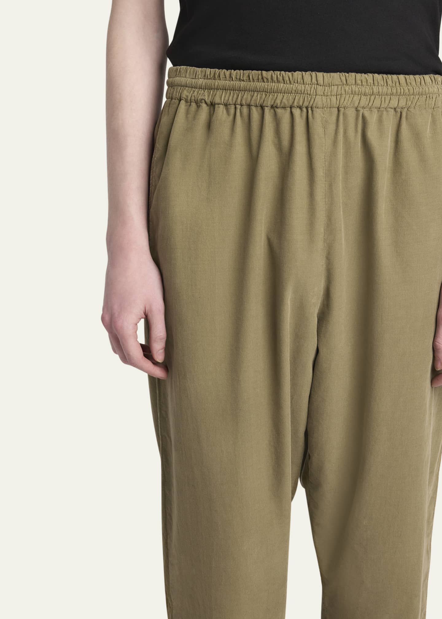 THE ROW Men's Baby Corduroy Elastic-Waist Pants Image 5 of 5