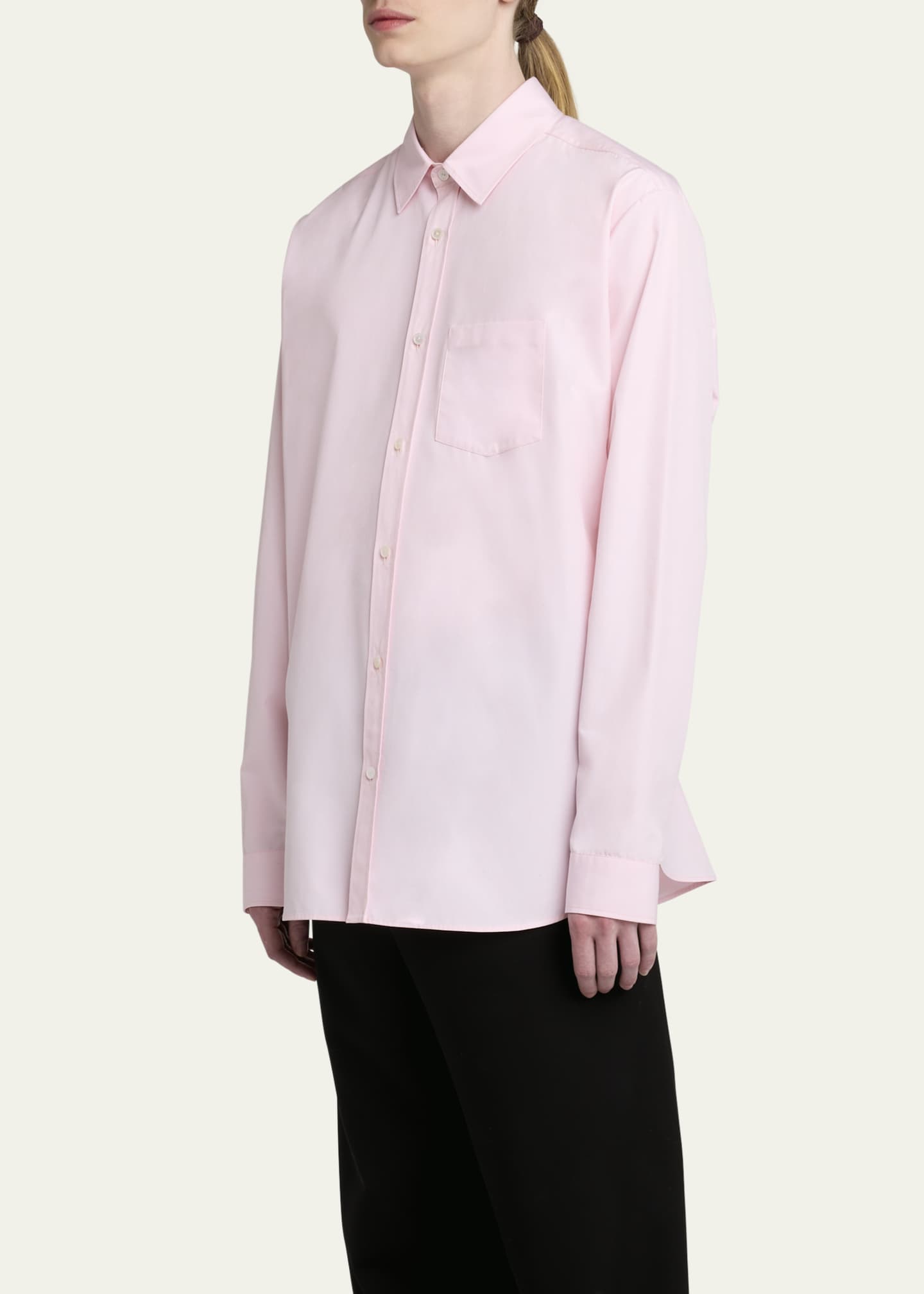 THE ROW Men's Ezra Solid Dress Shirt Image 4 of 5