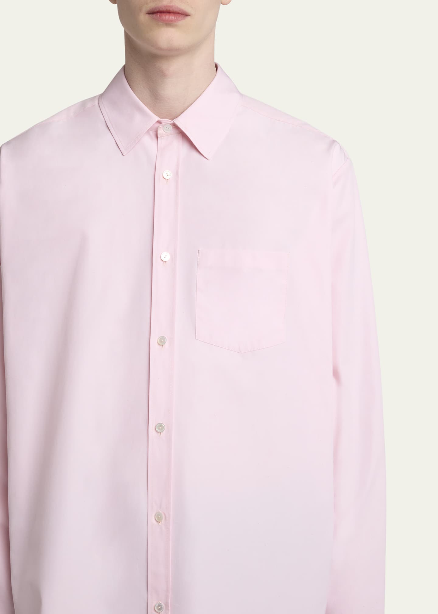 THE ROW Men's Ezra Solid Dress Shirt Image 5 of 5