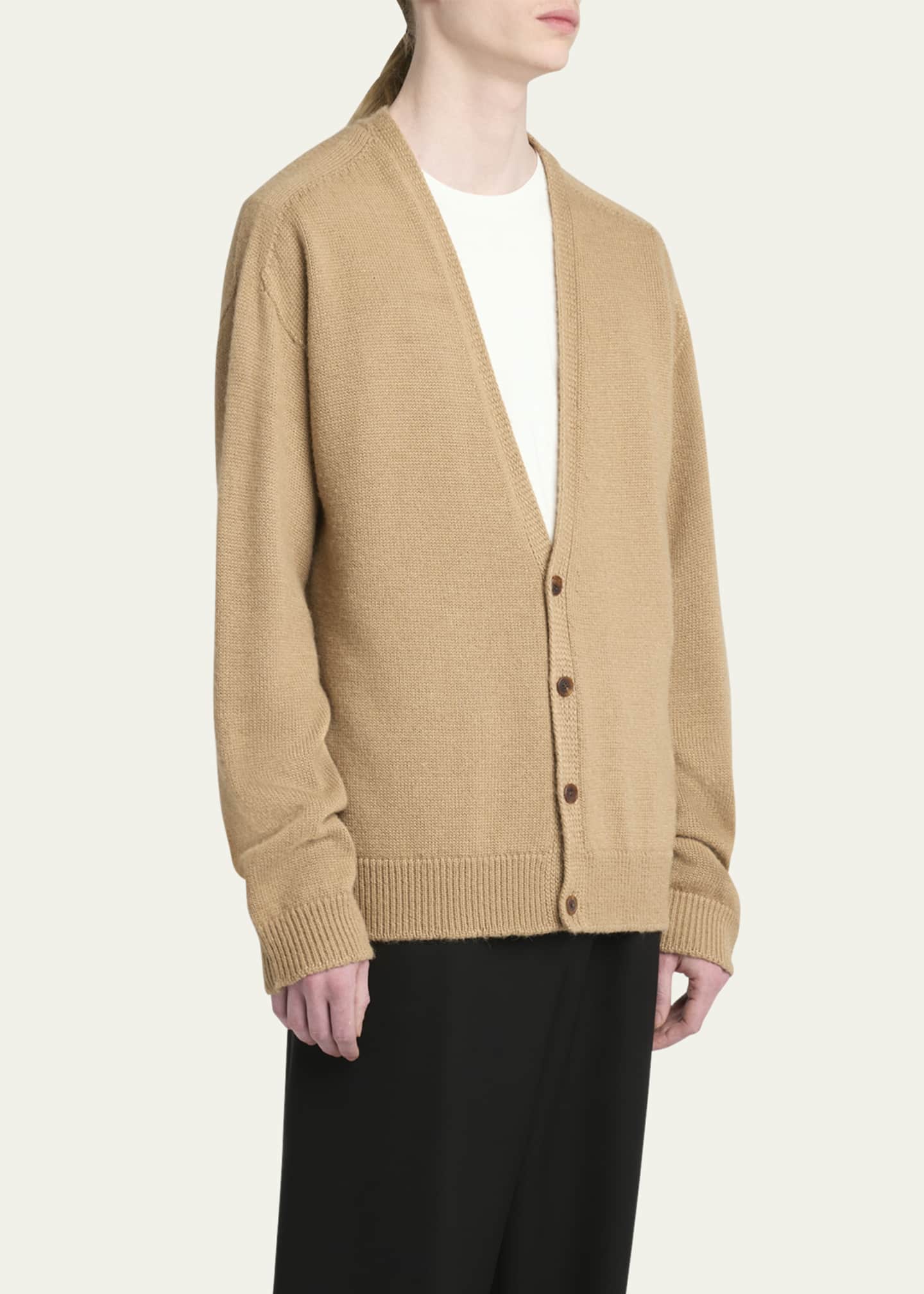 THE ROW Men's Sheldon Wool-Silk Cardigan Image 4 of 5