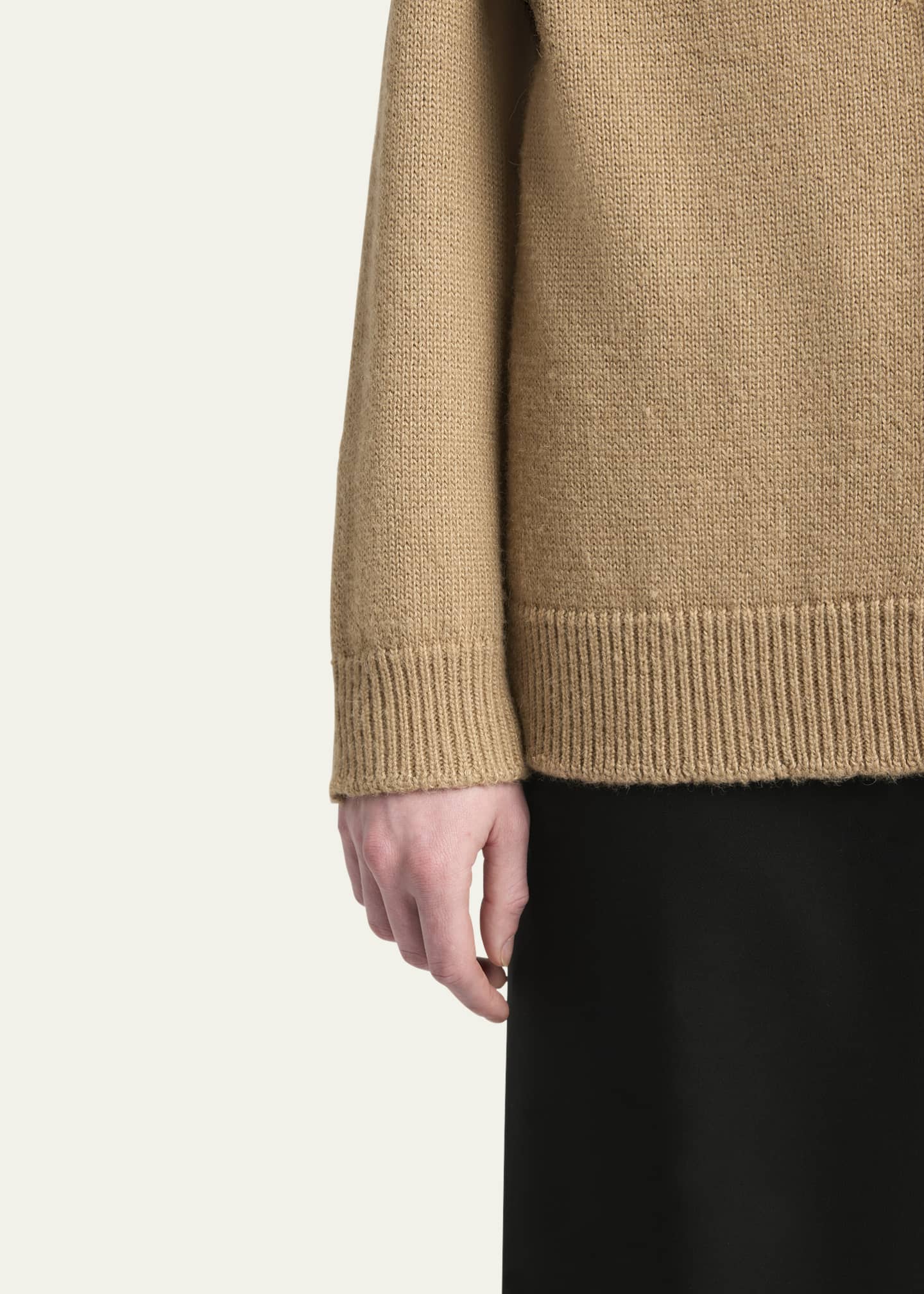 THE ROW Men's Sheldon Wool-Silk Cardigan Image 5 of 5