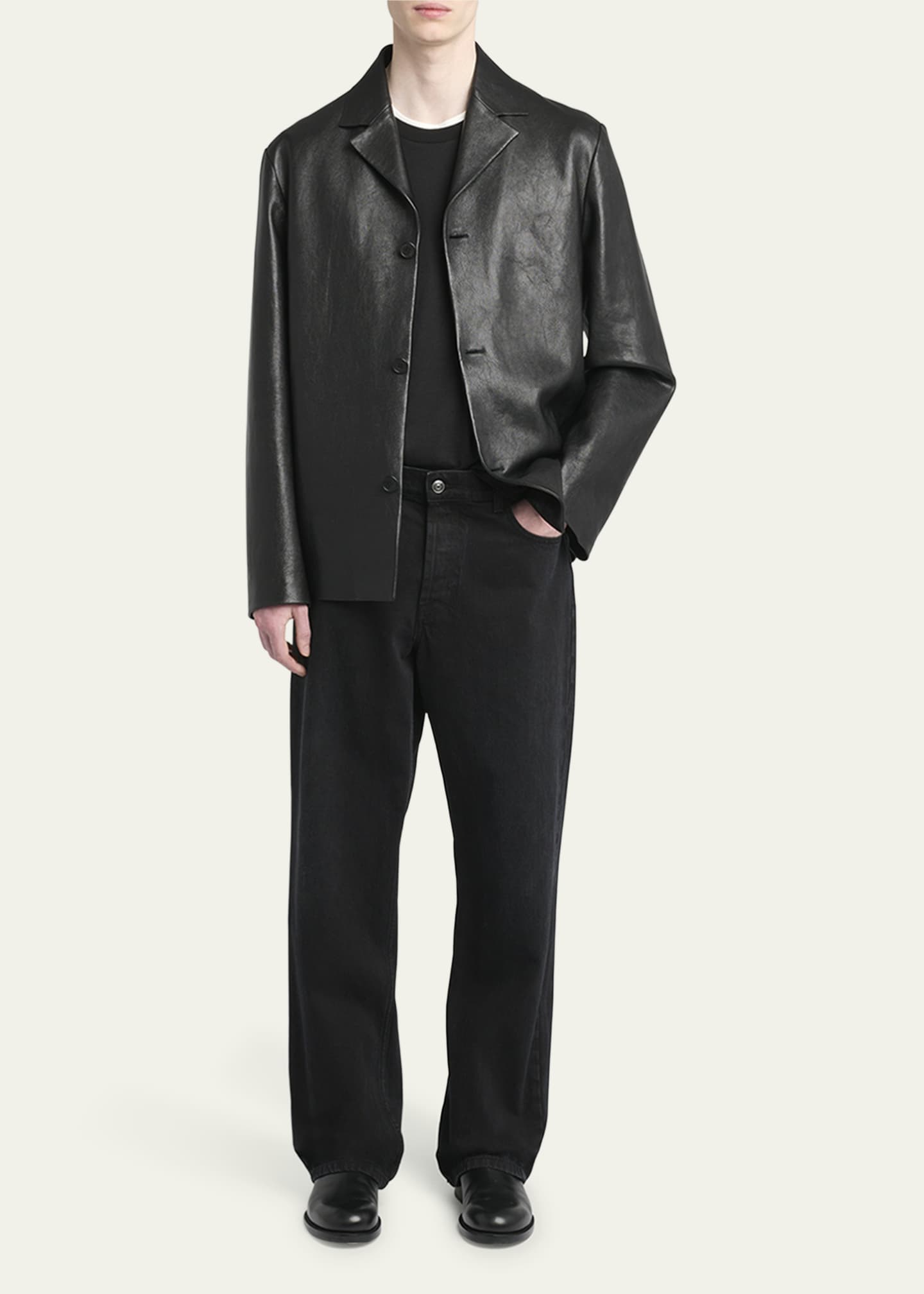 THE ROW Men's Ross Faded Straight-Leg Jeans - Bergdorf Goodman