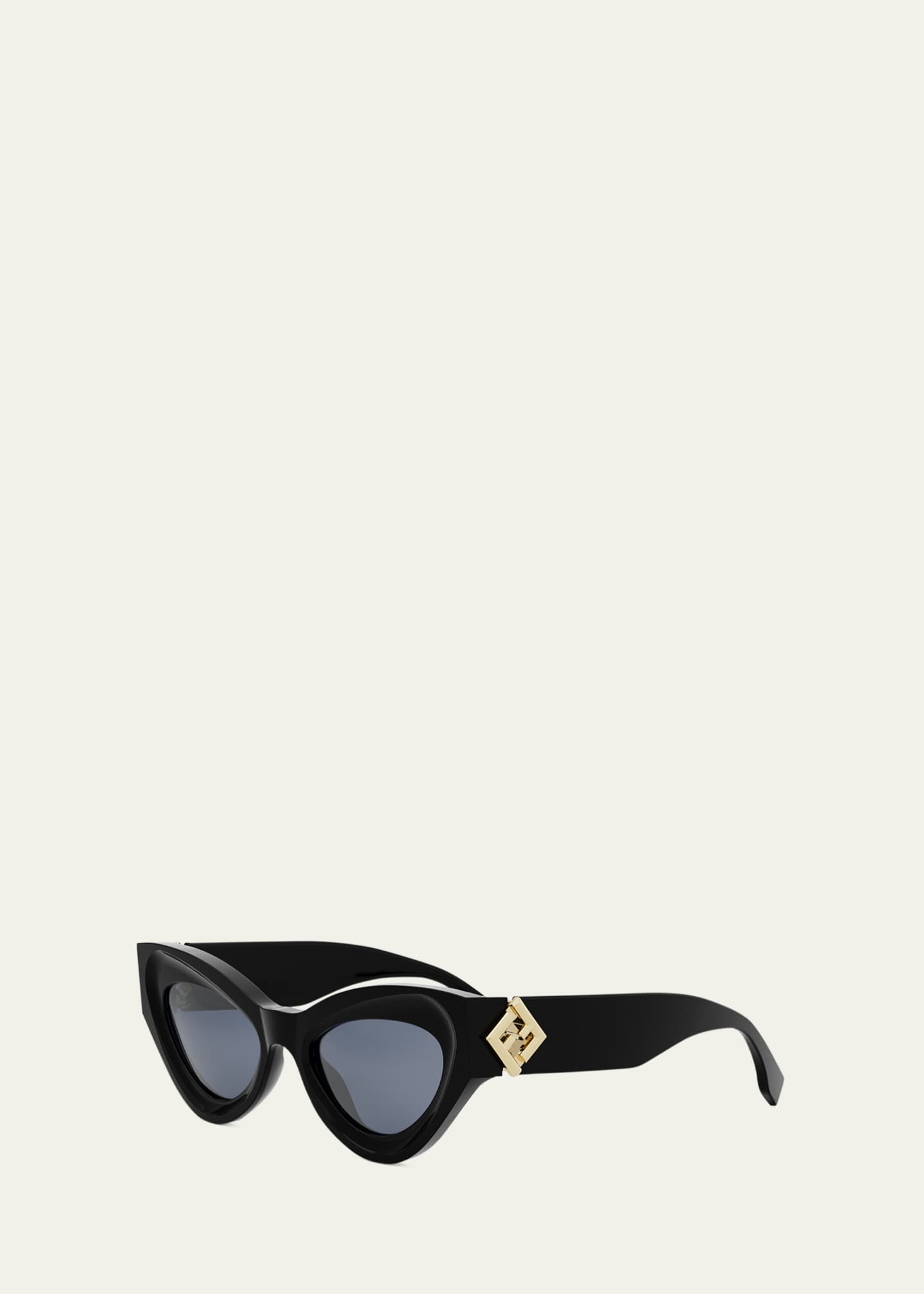 Fendi FF Diamond Logo Acetate Cat-Eye Sunglasses - Bergdorf