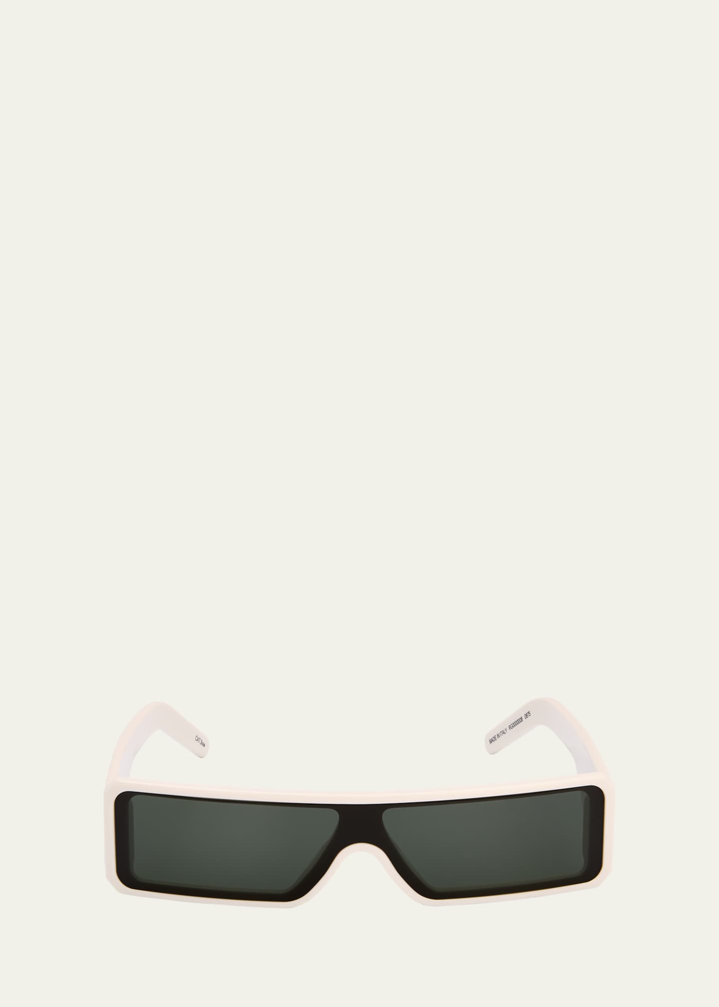 Rick Owens Men's Fog Acetate Rectangle Sunglasses Image 1 of 5
