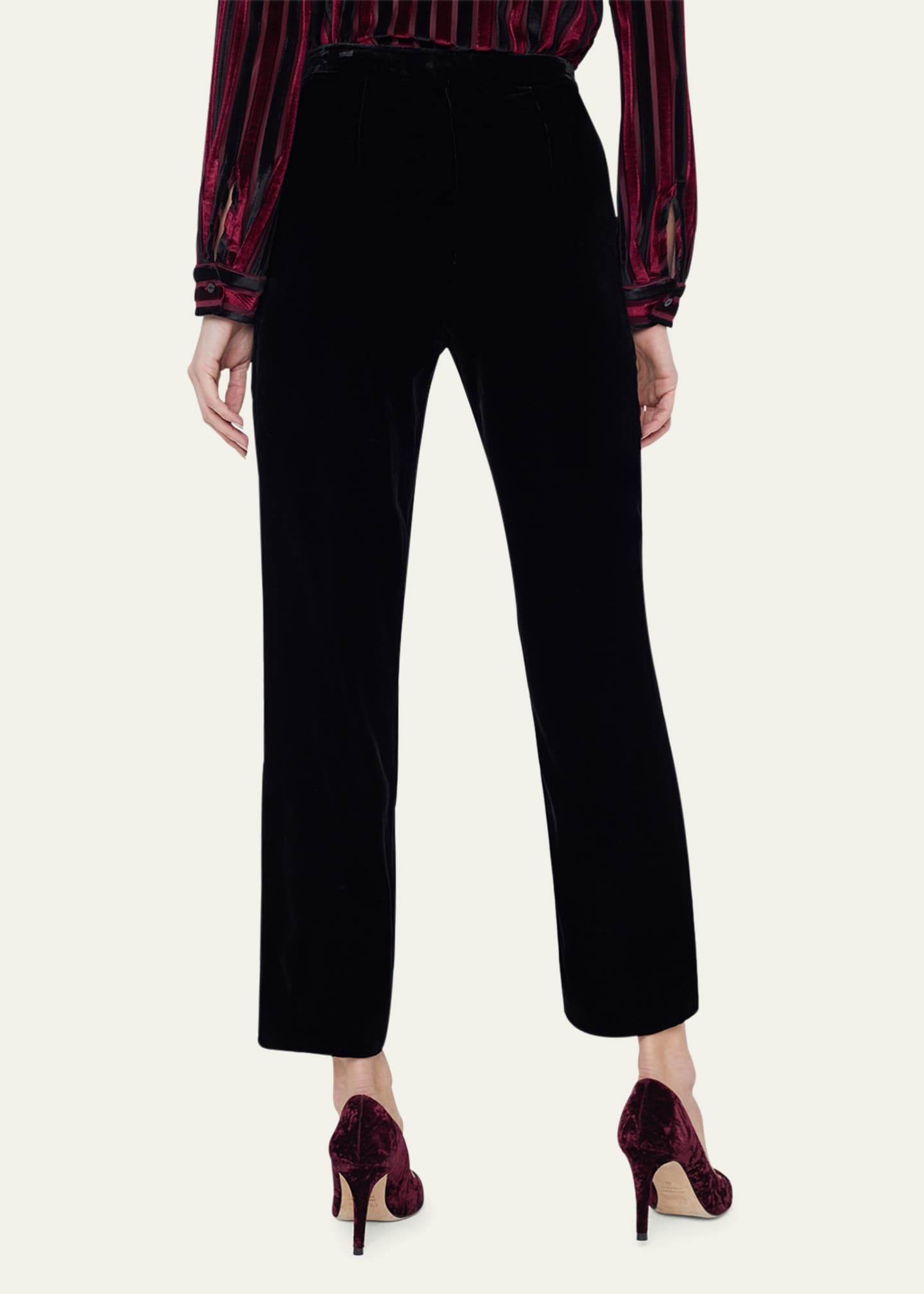 L'Agence Rebel Velvet Trousers Image 3 of 4