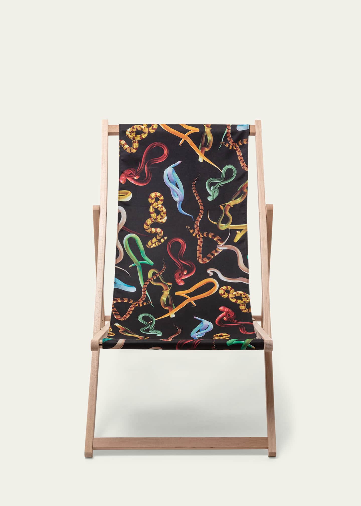 Seletti x TOILETPAPER Magazine Snakes Indoor/Outdoor Folding Deck Chair Image 2 of 5