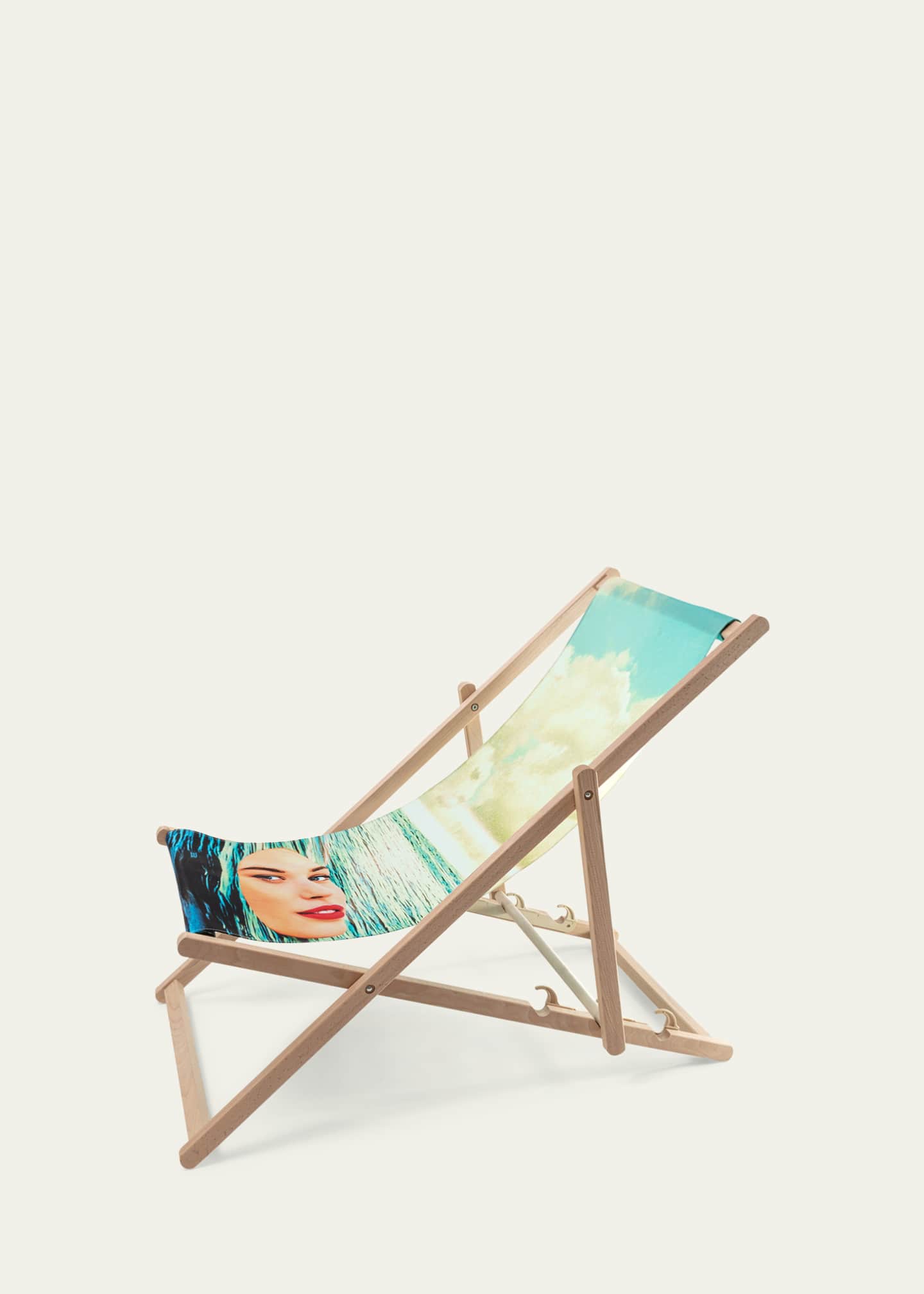 Seletti x TOILETPAPER Magazine Girl in the Sea Indoor/Outdoor Folding Deck Chair Image 4 of 5