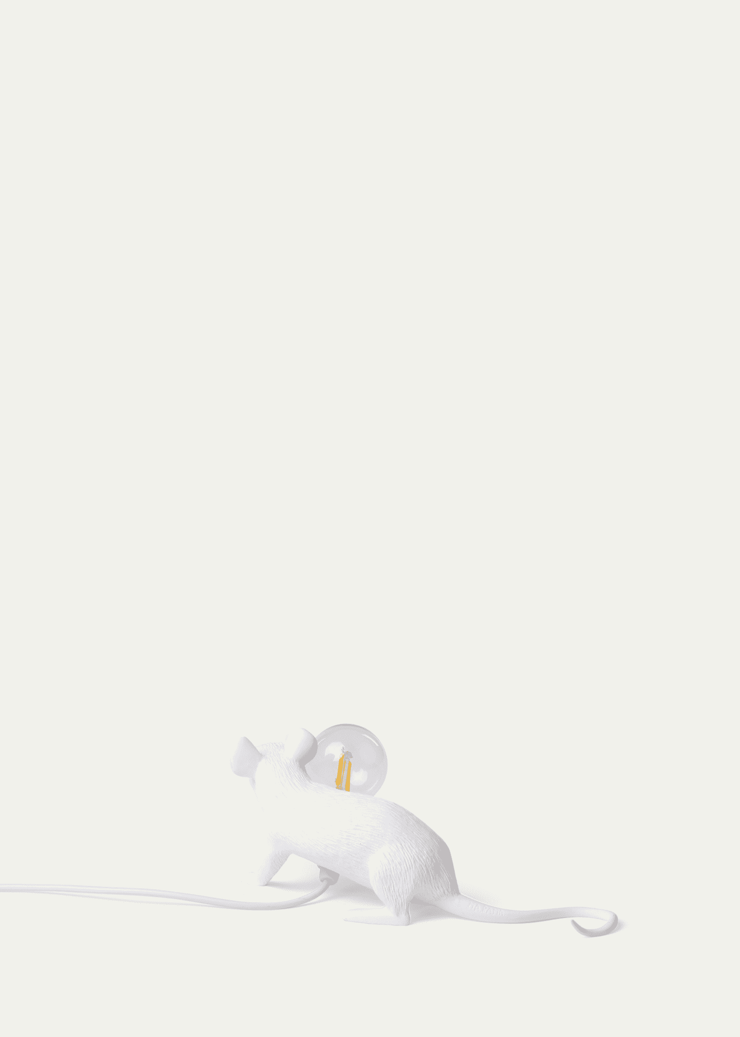 Seletti Lie Down Mouse 8" USB Table Lamp Image 5 of 5
