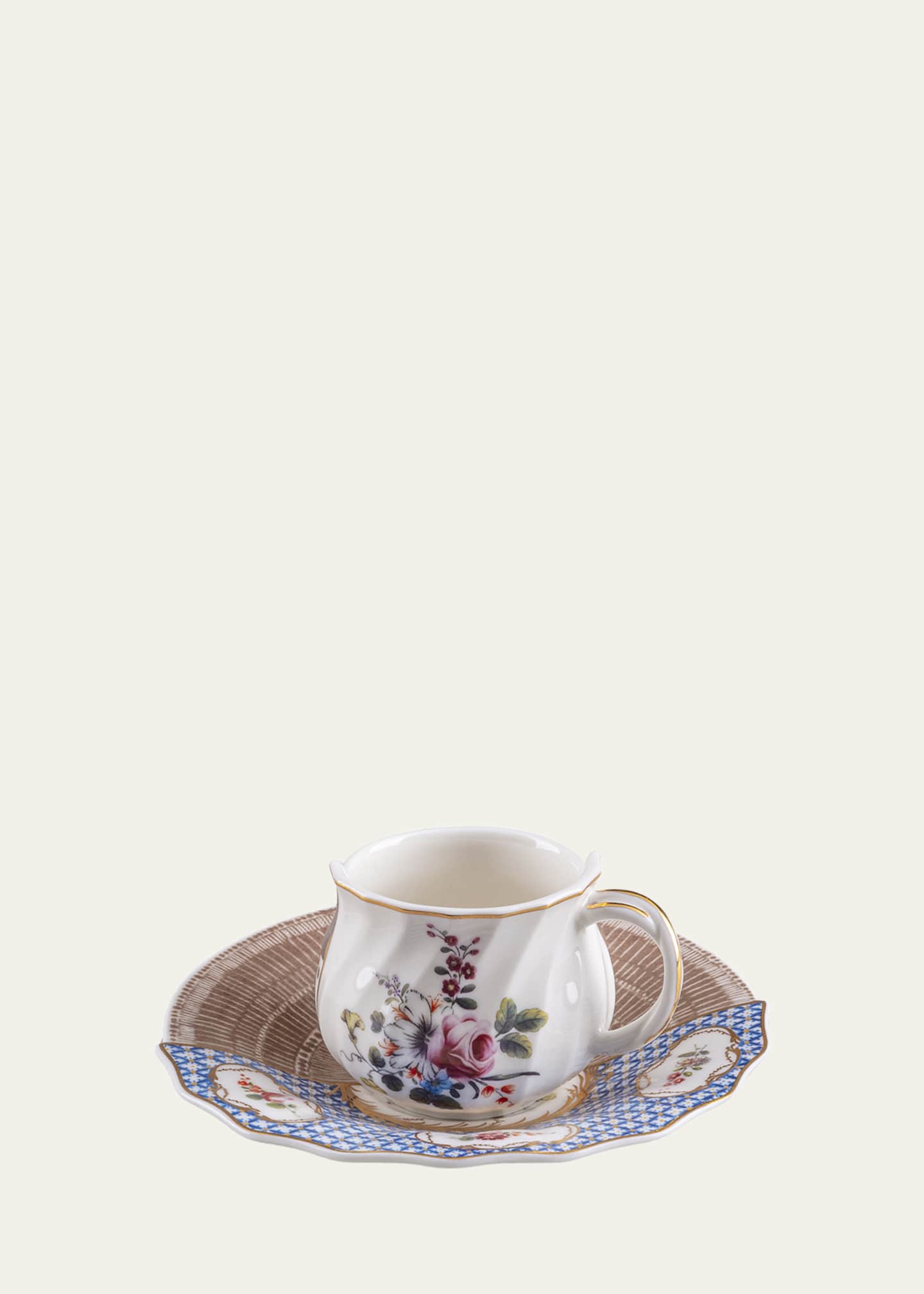 Seletti Hybrid Djenne Coffee Cup & Saucer Image 1 of 2