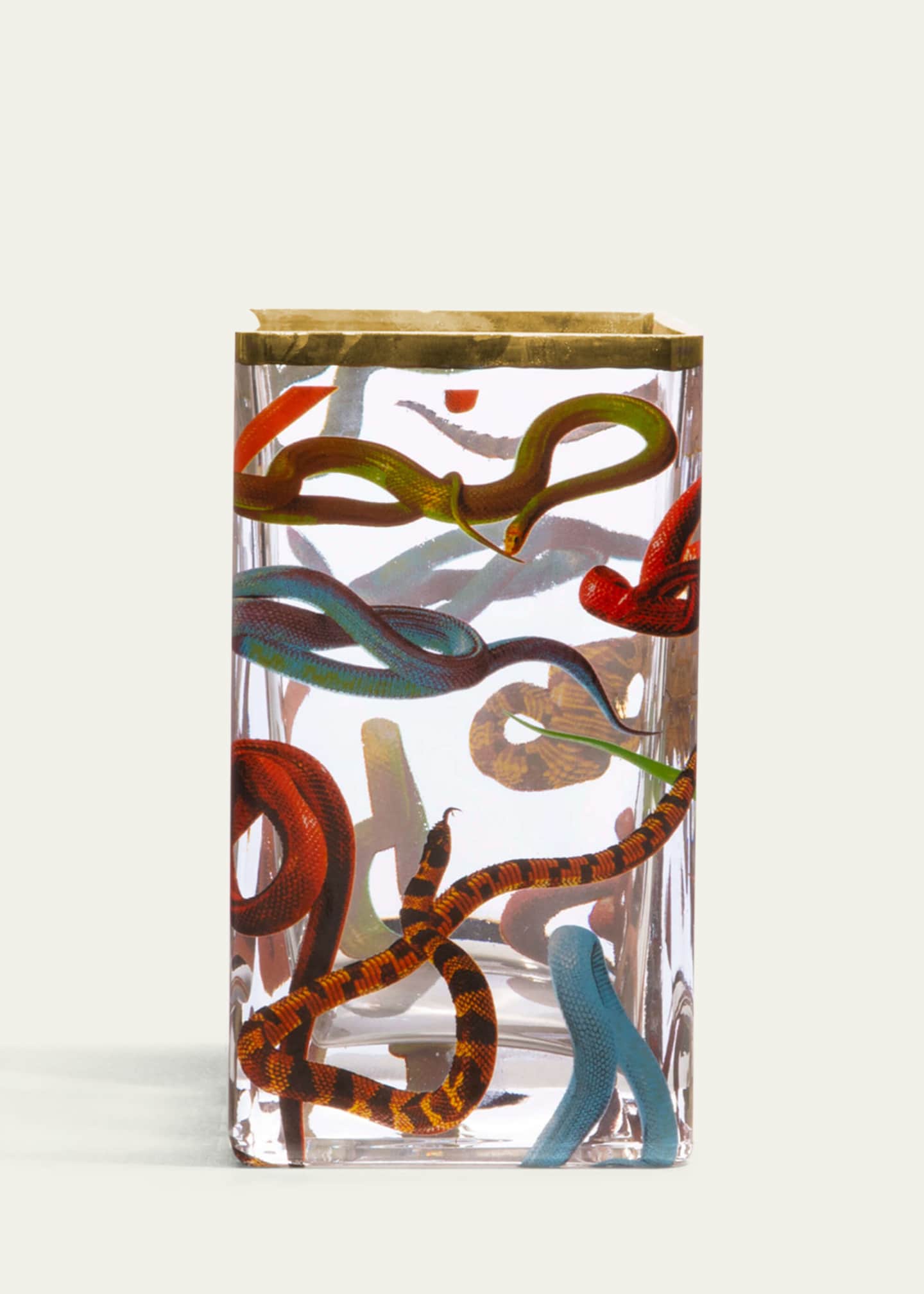 Seletti x Toiletpaper Snakes 6" Medium Glass Vase Image 3 of 4