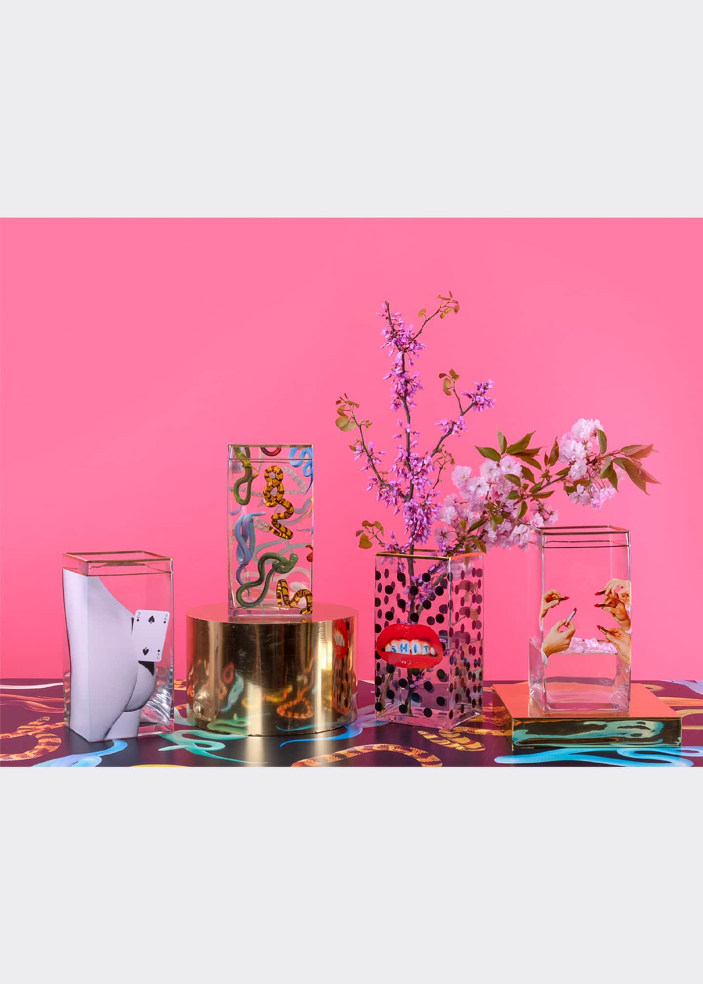 Seletti x Toiletpaper Snakes 6" Medium Glass Vase Image 4 of 4