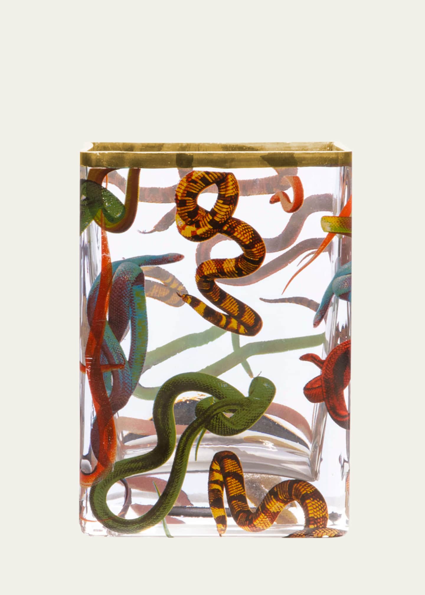 Seletti x Toiletpaper Snakes 6" Medium Glass Vase Image 1 of 4