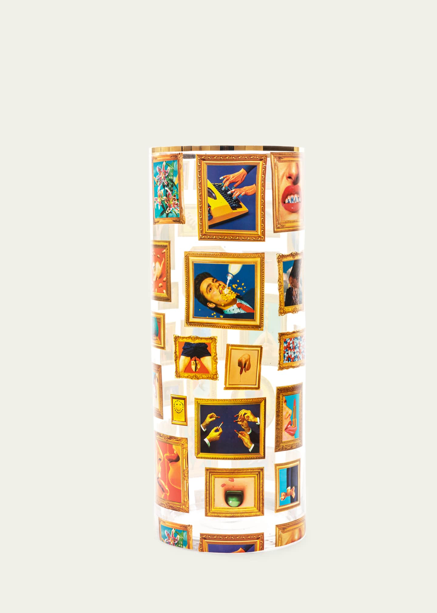 Seletti x Toiletpaper Frames Cylindrical 20" Large Vase Image 2 of 2