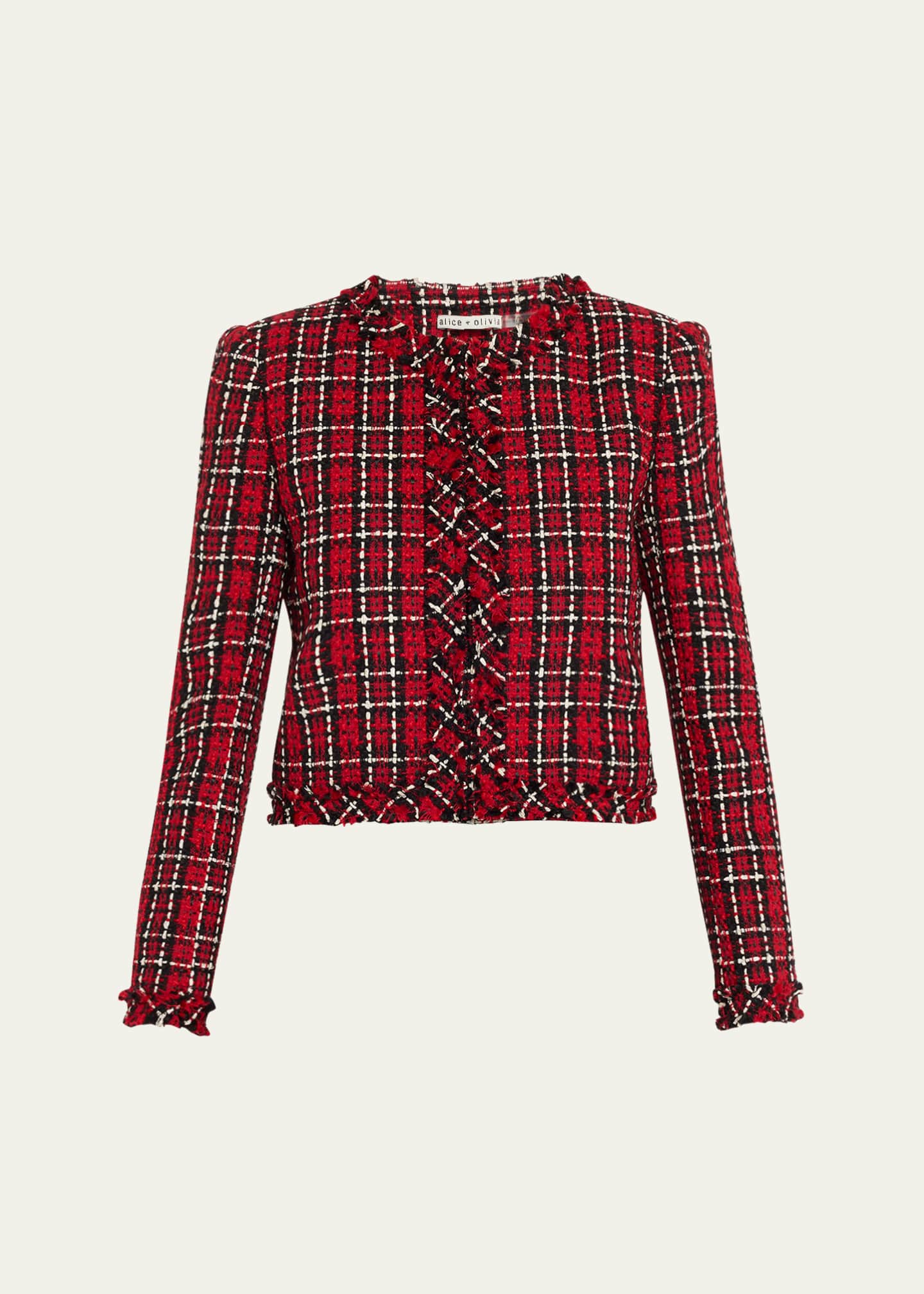 Alice and olivia tweed jacket outlet