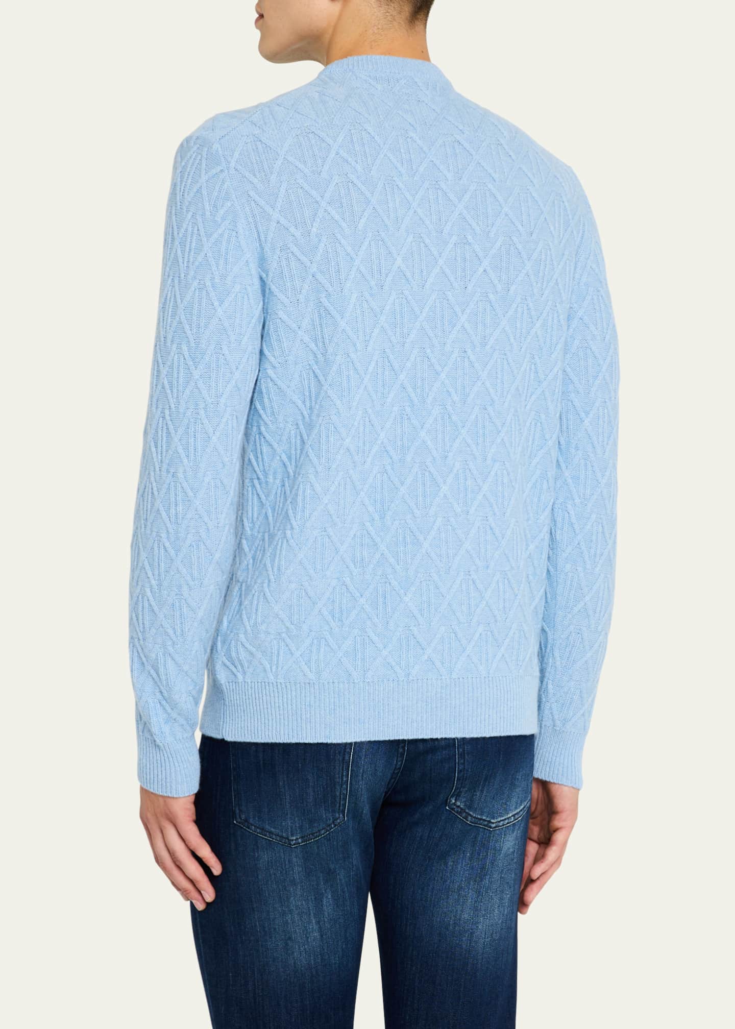 Kiton Men's Cashmere Knit Crewneck Sweater - Bergdorf Goodman