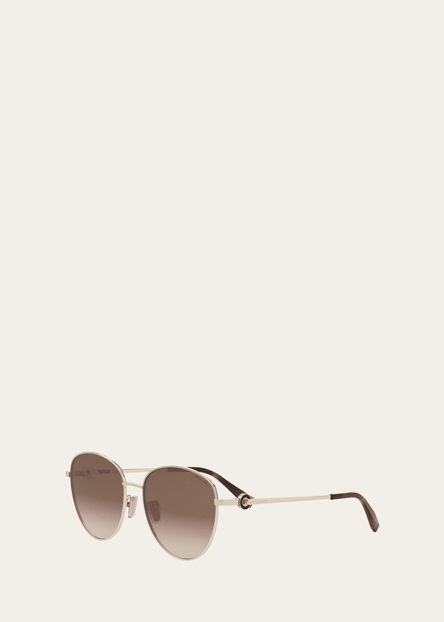 BVLGARI ラウンド型サングラス BVLGARI Round Metal & Nylon Sunglasses - Bergdorf Goodman