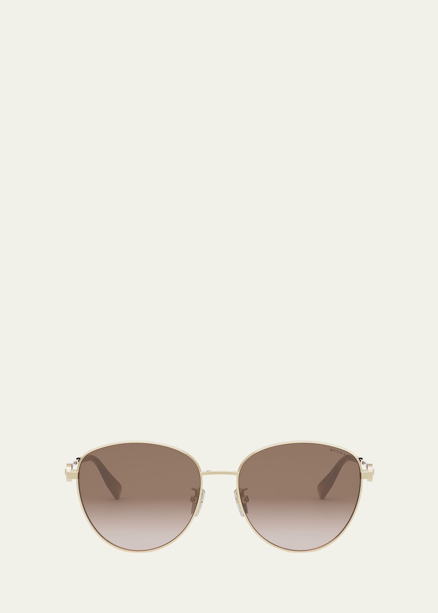 BVLGARI ラウンド型サングラス BVLGARI Round Metal & Nylon Sunglasses - Bergdorf Goodman