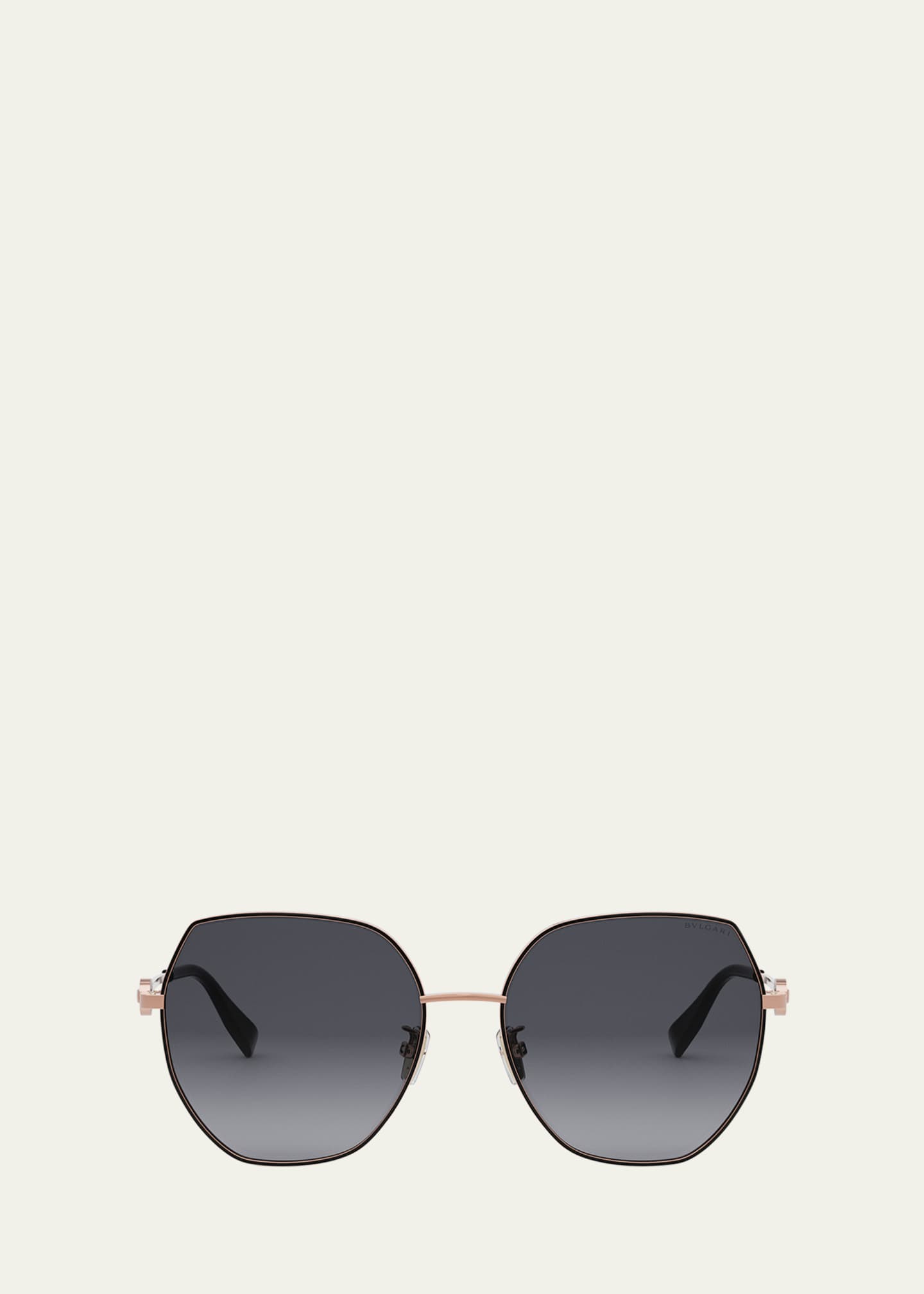 BVLGARI ラウンド型サングラス BVLGARI Round Metal & Nylon Sunglasses - Bergdorf Goodman