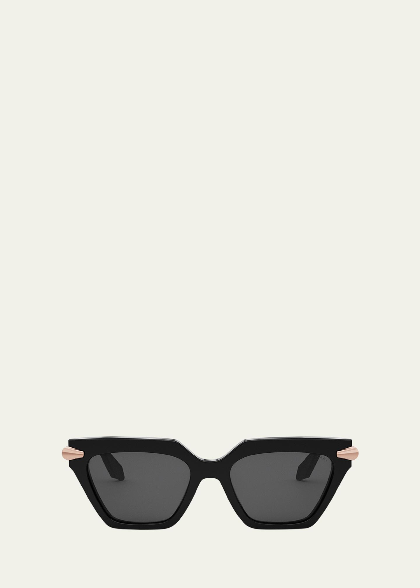BVLGARI Serpenti Acetate & Nylon Cat-Eye Sunglasses - Bergdorf Goodman