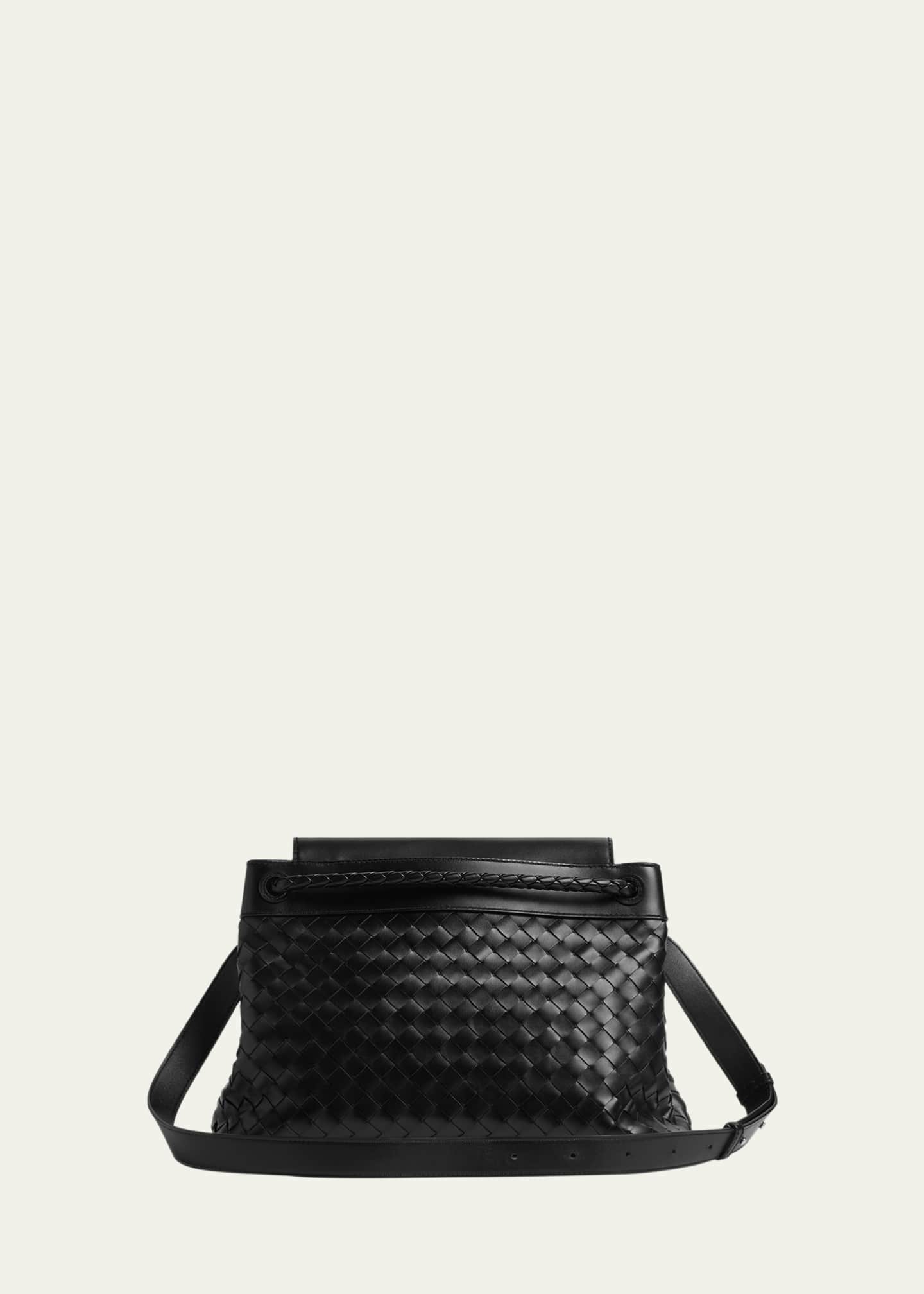 Bottega Veneta Men's Andiamo Medium Intrecciato Leather Messenger Bag Image 1 of 5