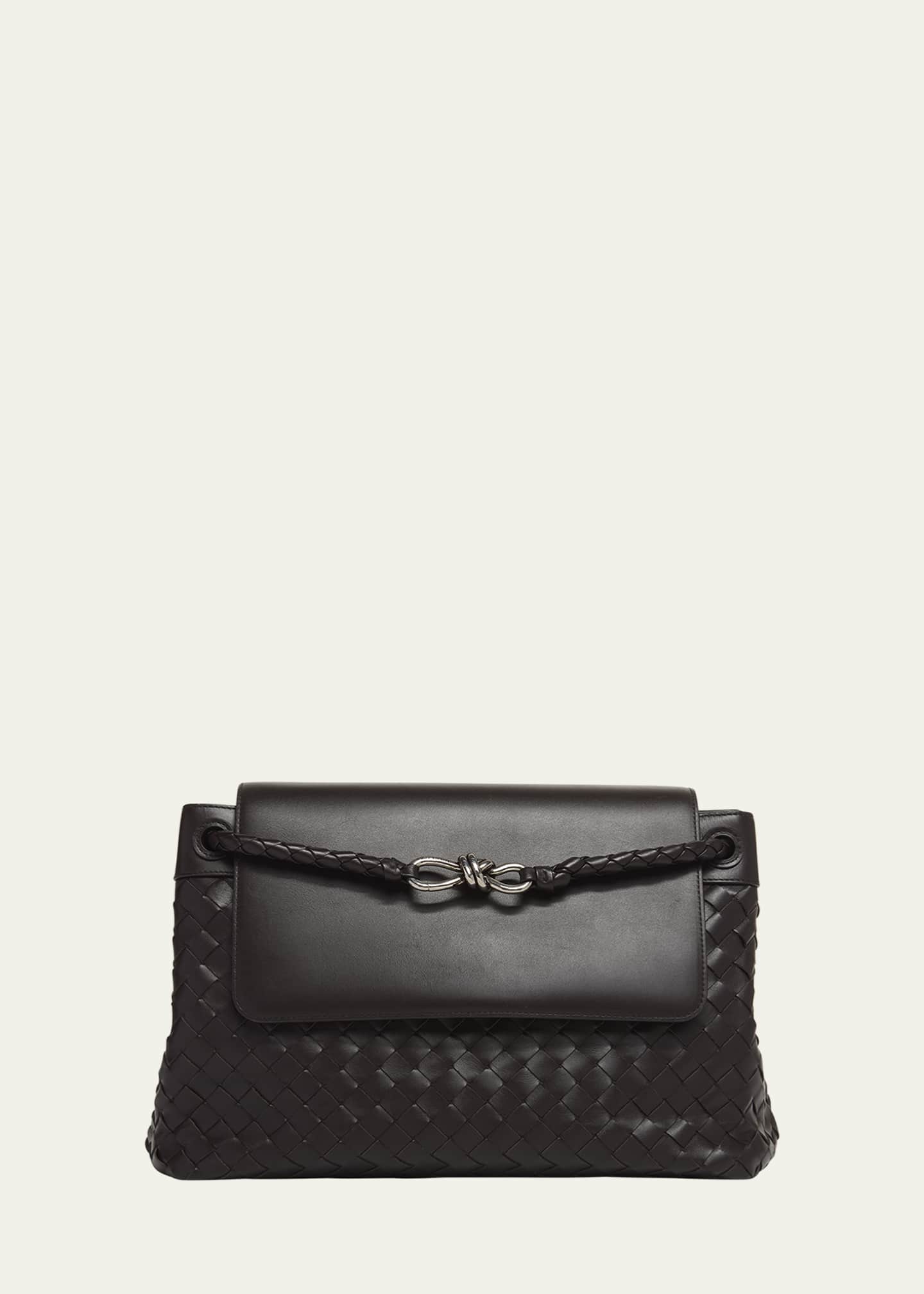 Bottega Veneta Men's Andiamo Medium Intrecciato Leather Messenger Bag Image 1 of 5