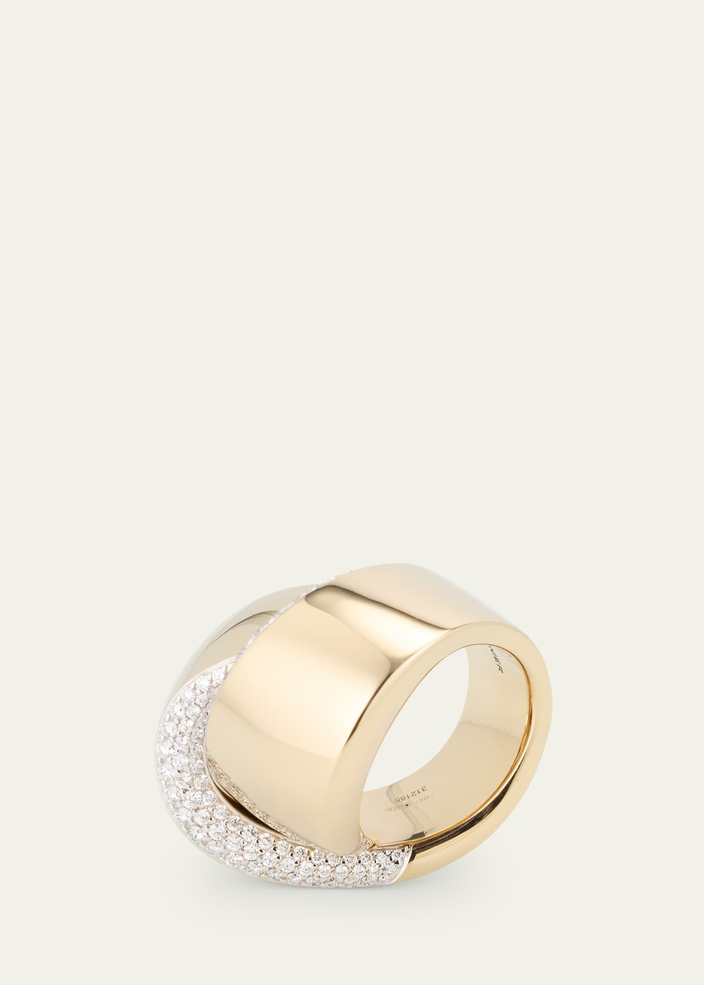 Vhernier Abbraccio 18K White Gold Diamond Ring Image 4 of 4