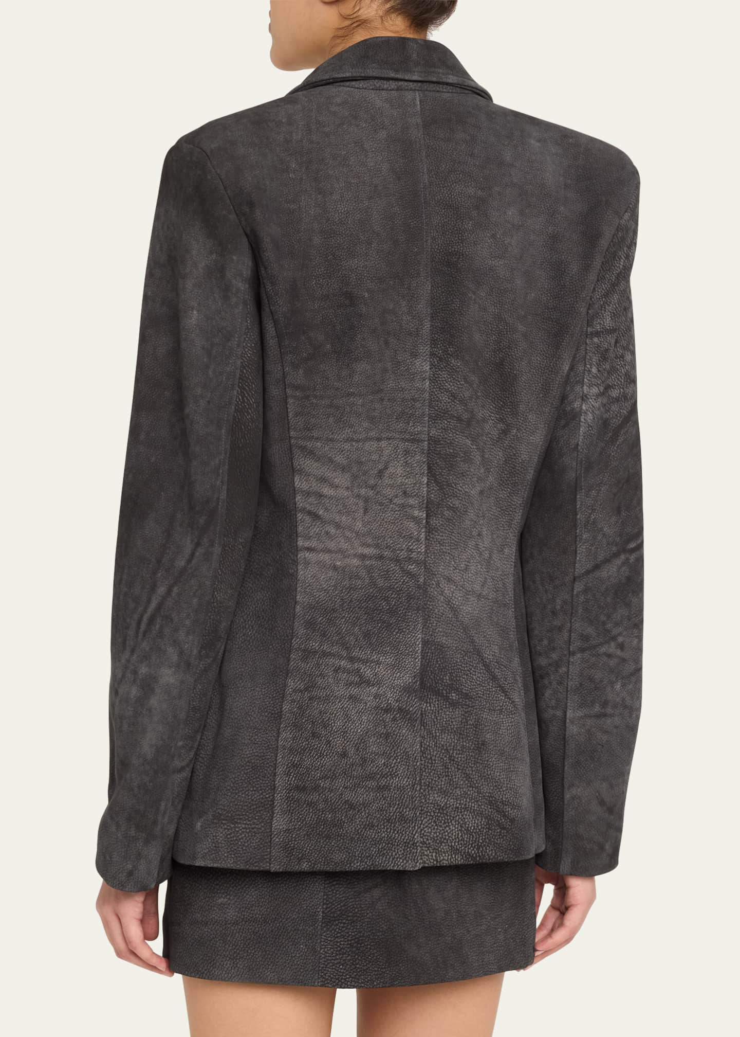 Nubuck Leather Blazer