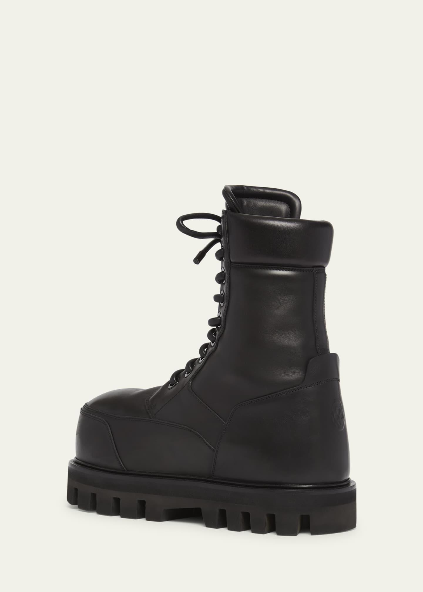 McQueen Men's Leather Lace-Up Parachute Boots Image 4 of 5