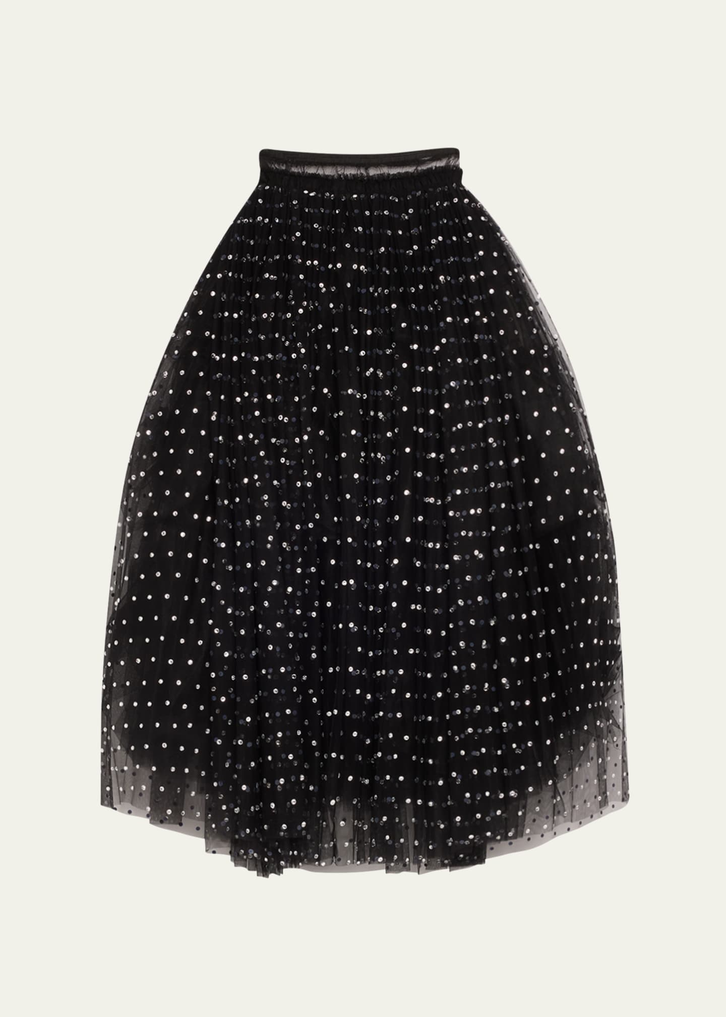 Adam Lippes Long Tulle Crystal Skirt Image 1 of 5
