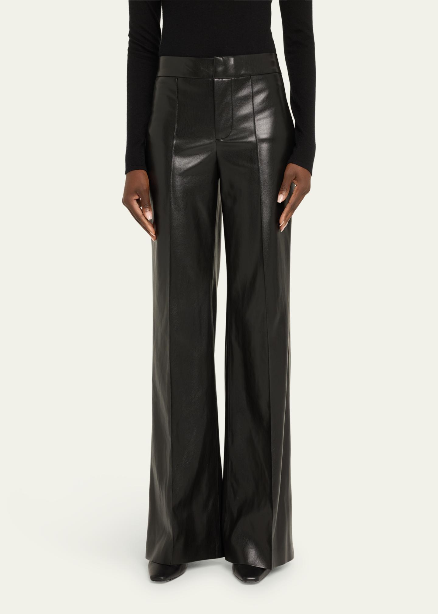 ALICE + OLIVIA Dylan Vegan Leather Wide-Leg Pants - Bergdorf Goodman