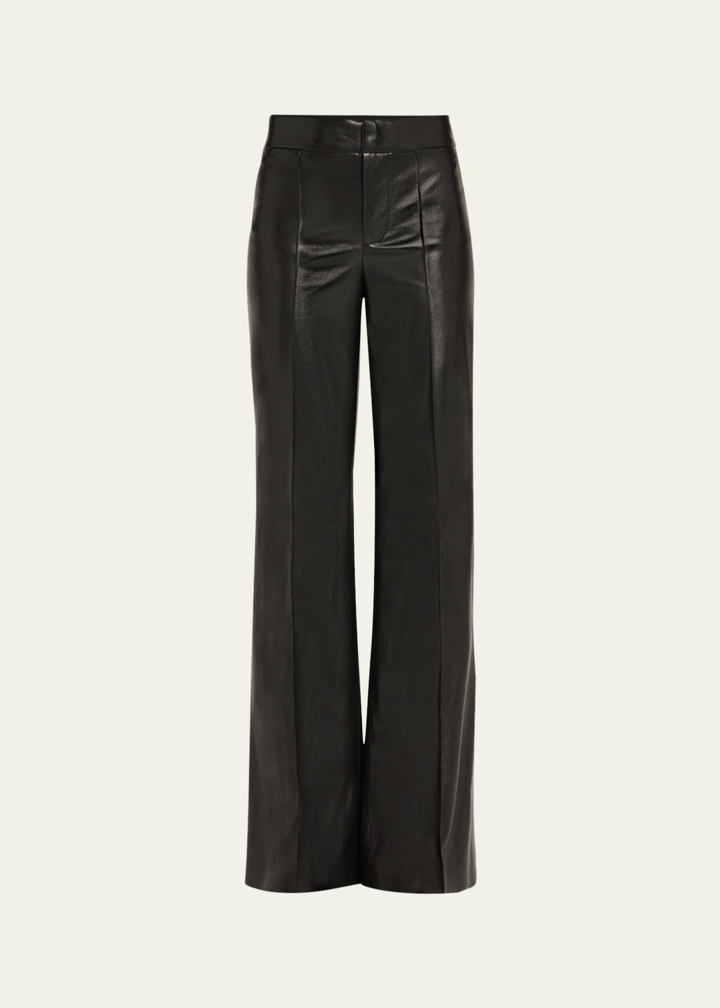 Alice + Olivia Dylan Vegan Leather Wide-Leg Pants - Bergdorf